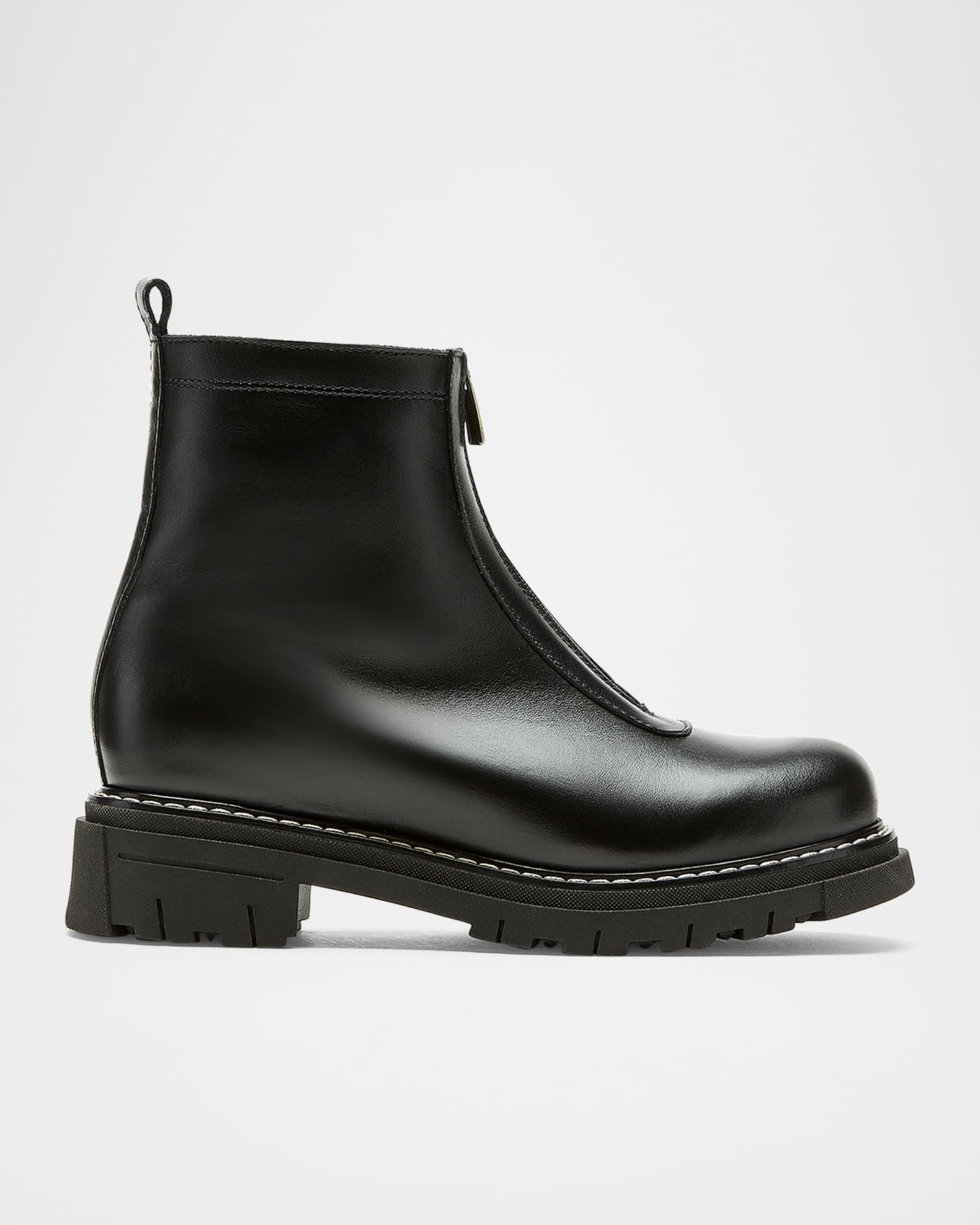 Delta Shearling-Lined Leather Booties 0