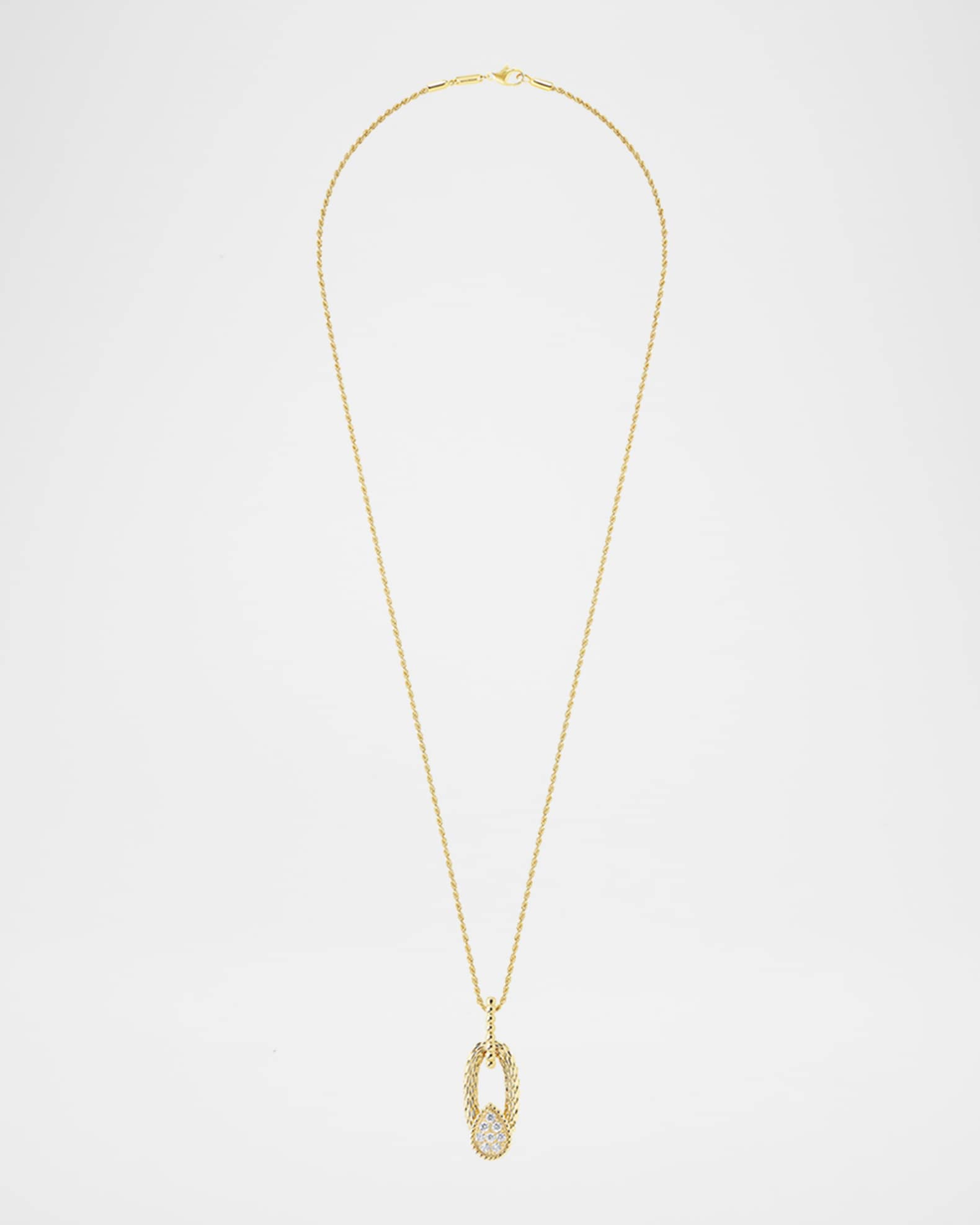 Serpent Boheme Vintage 18K Yellow Gold Diamond Pendant Necklace, 20"L 0