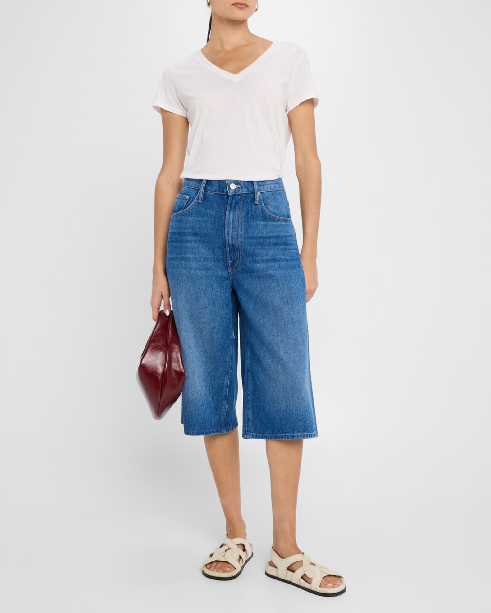 The Whole Lot Zip Capri Jeans 1