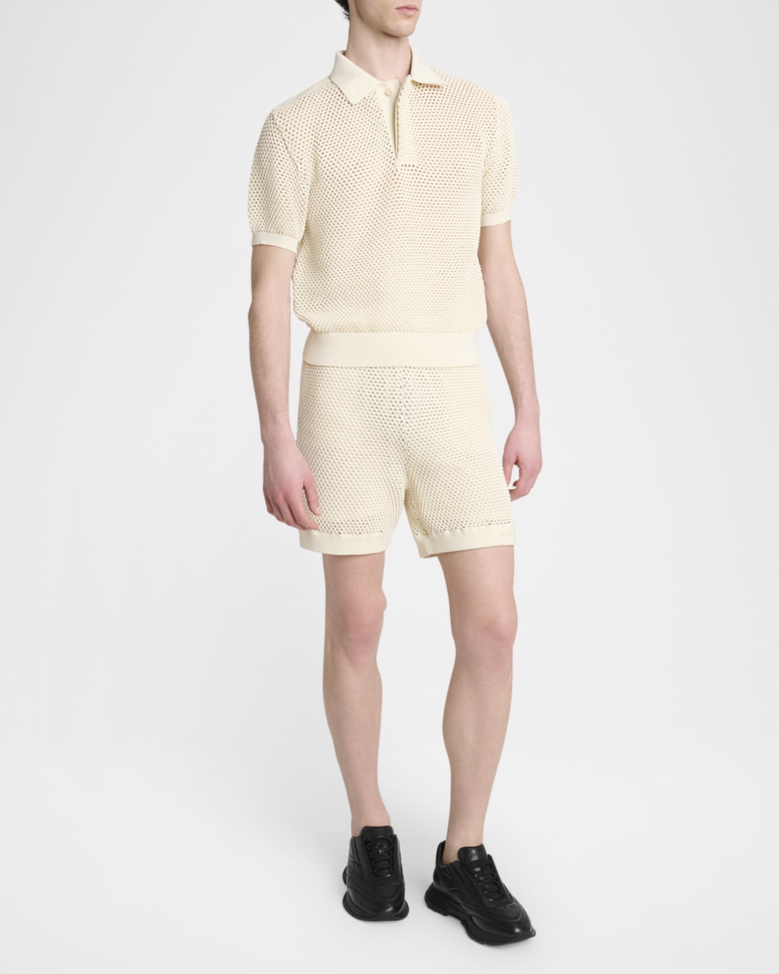 Givenchy Men's Mesh Knit Shorts | Neiman Marcus