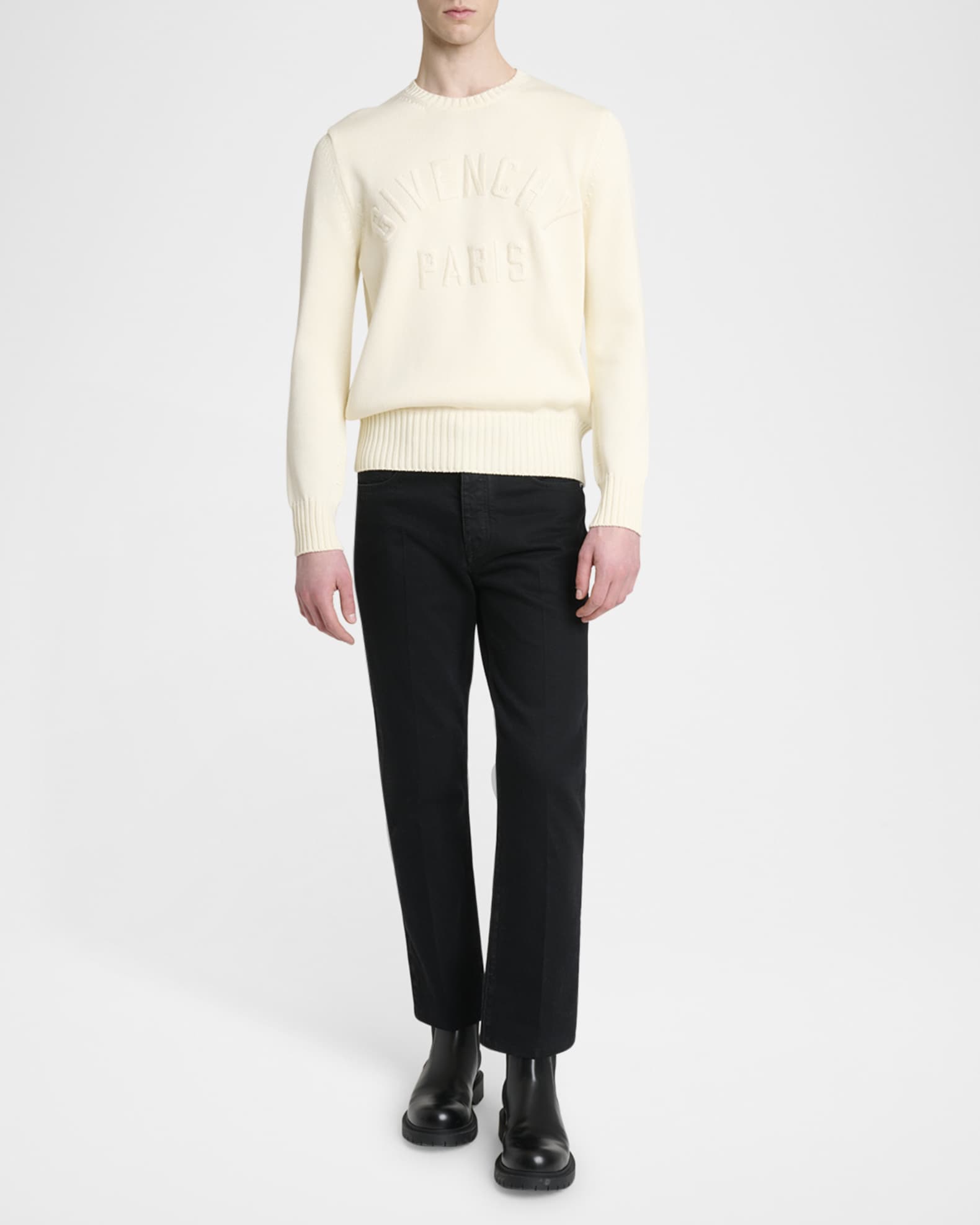 Givenchy Men's Straight-Fit Black Denim Jeans | Neiman Marcus