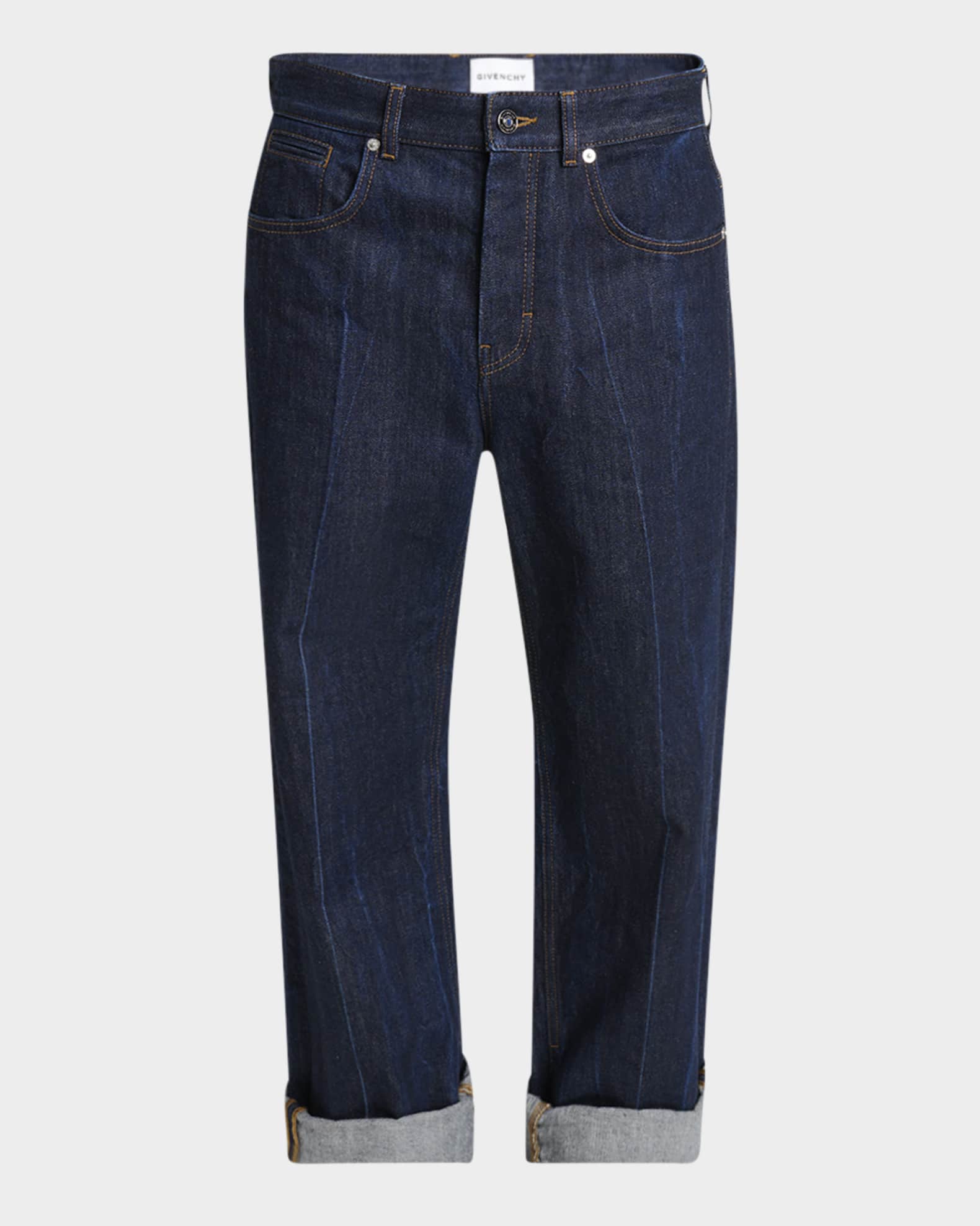 【関税＆送料込み】Givenchy 'Wide Leg' Jeans Givenchy High-Rise Pleated Baggy Wide-Leg Denim Pants