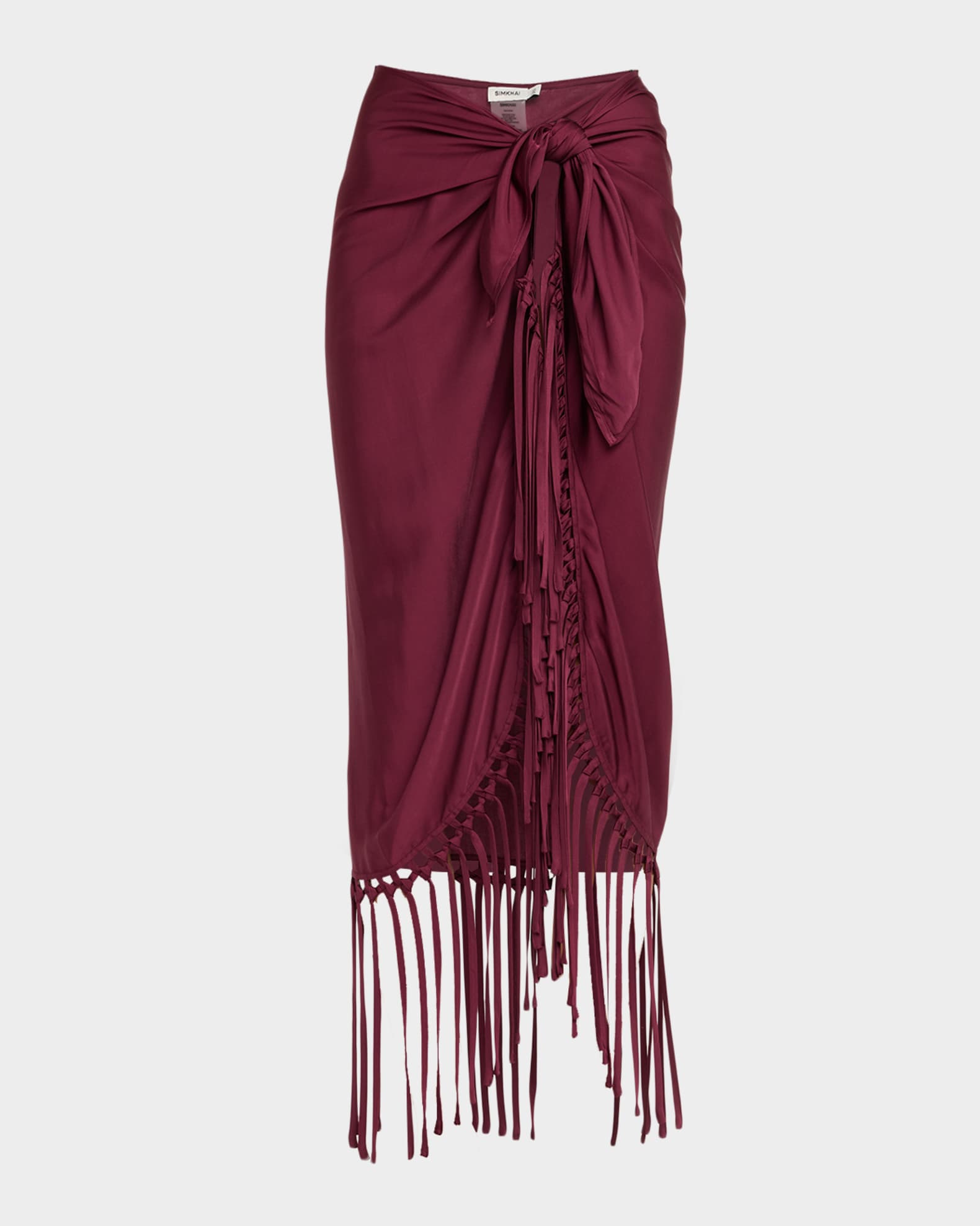 Elara Fringe-Trim Pareo Coverup