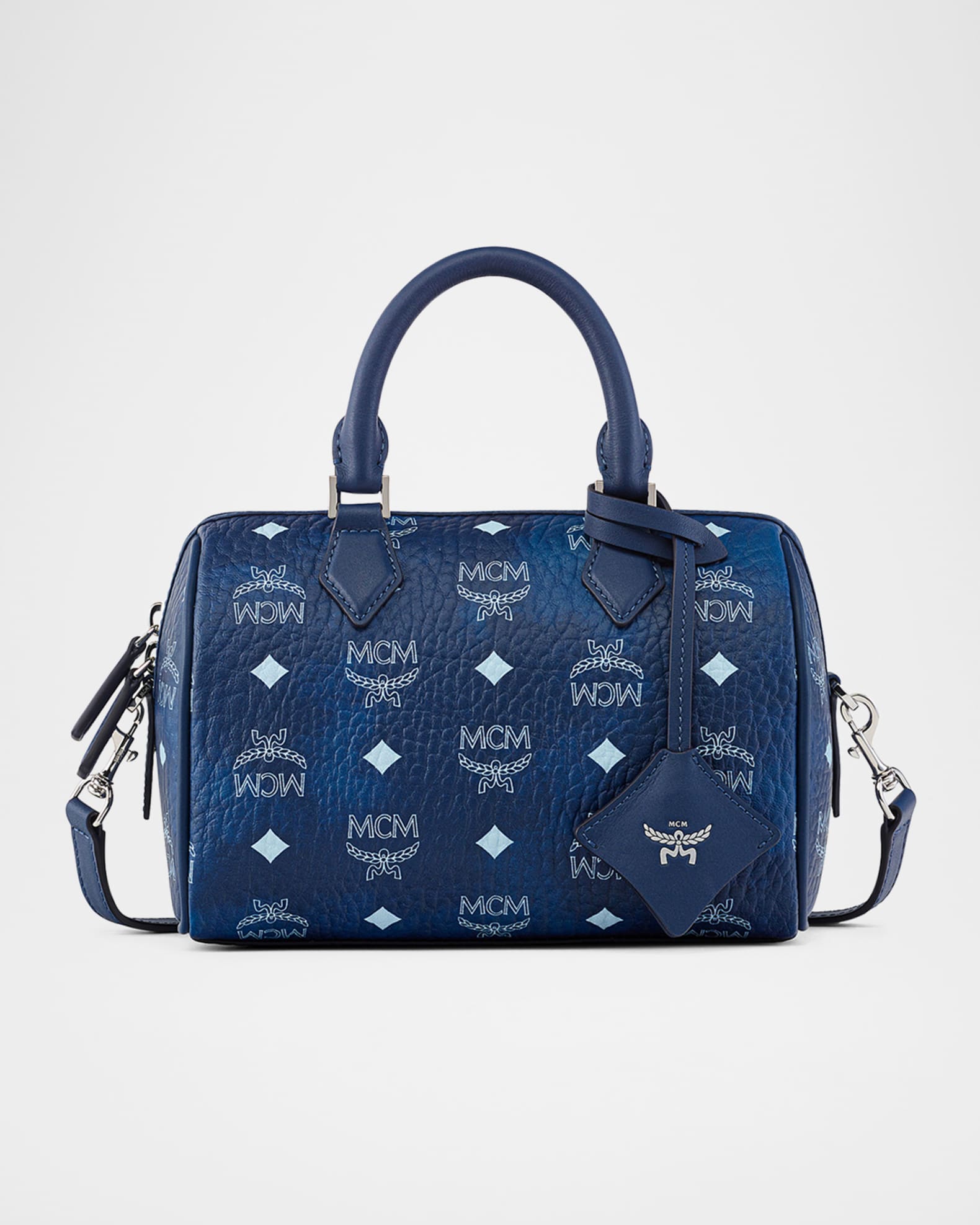 Ella Small Boston Visetos Top-Handle Bag 0