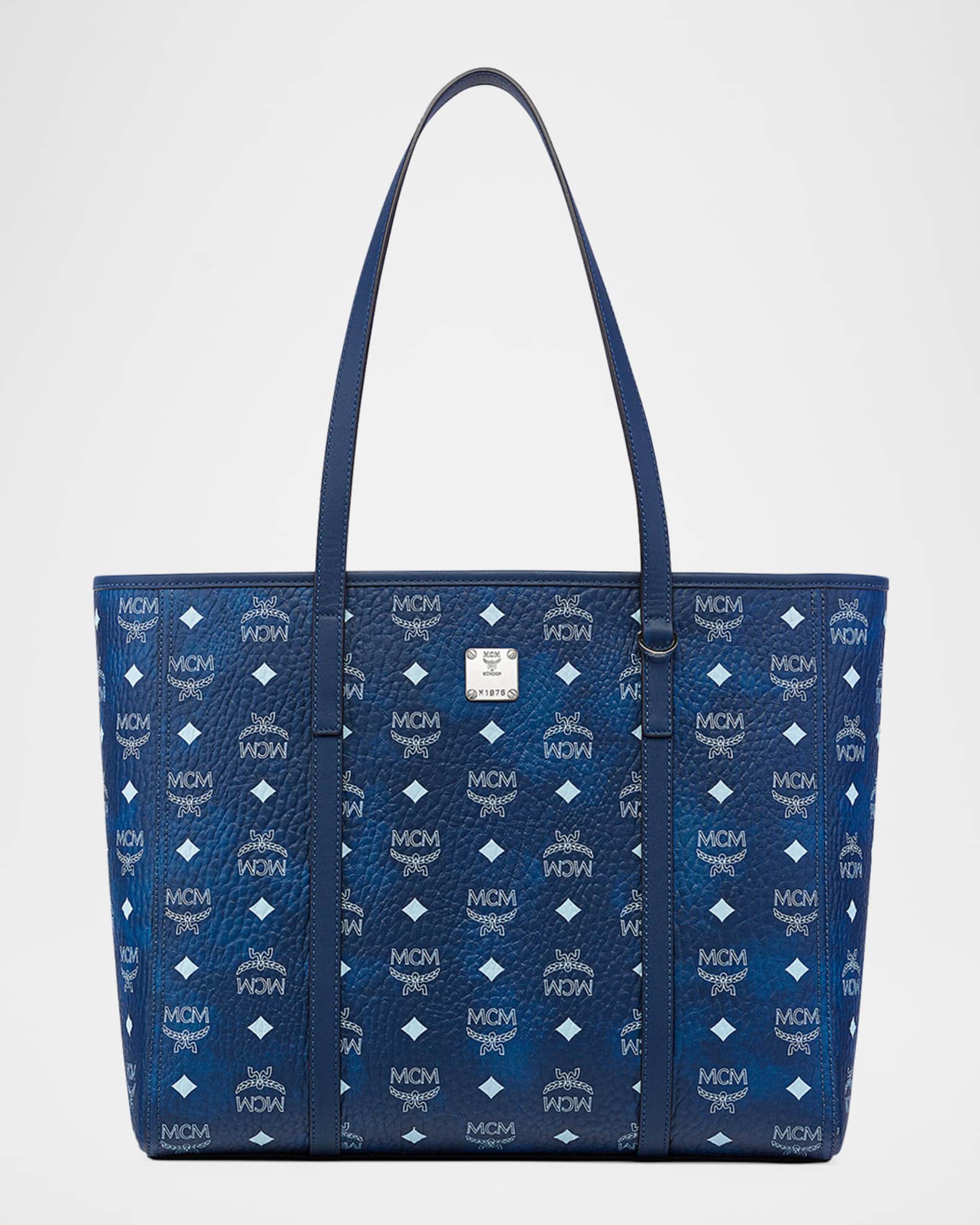 Toni Medium Visetos Shopper Tote Bag 0