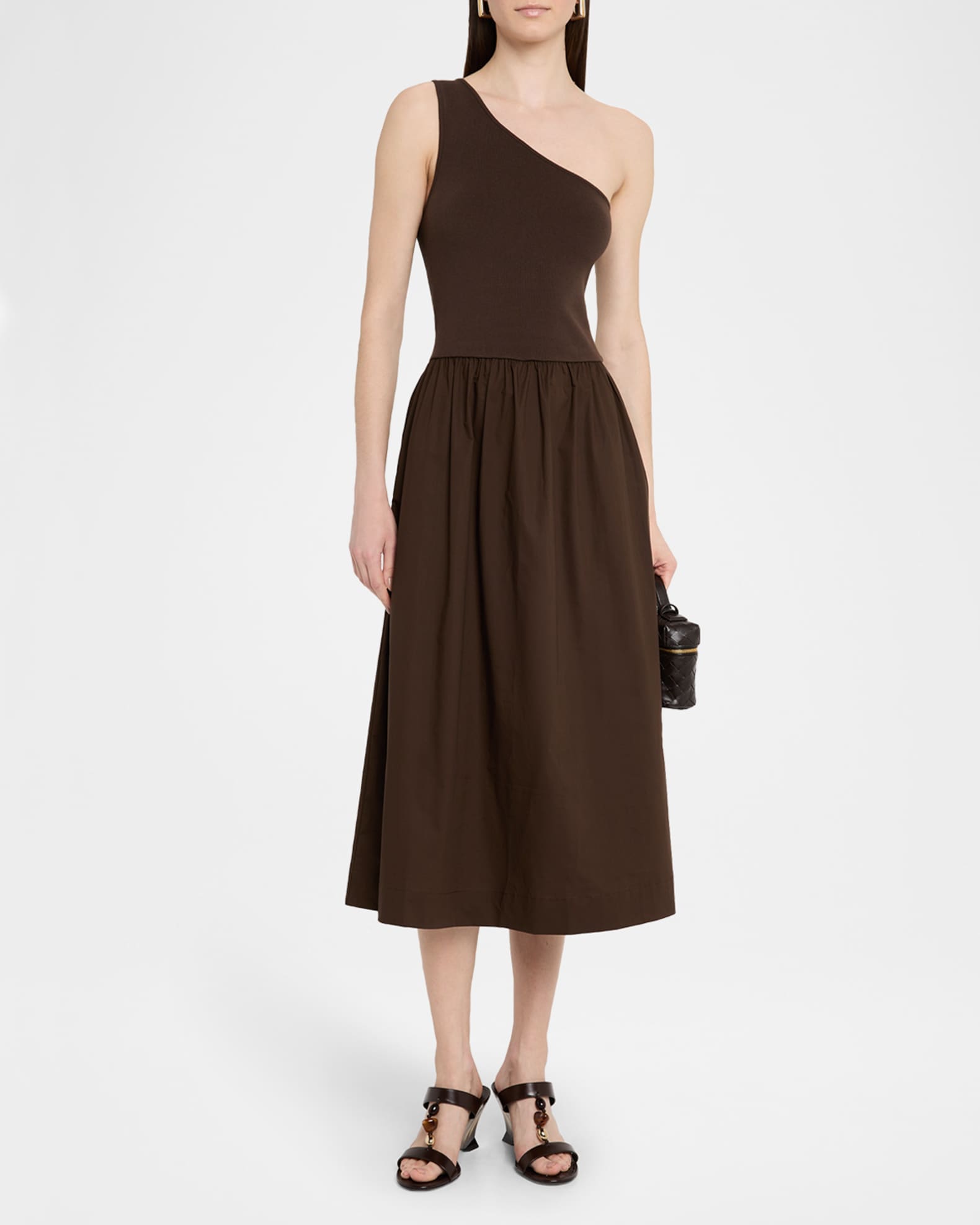 Clarine Asymmetric Midi Dress 1