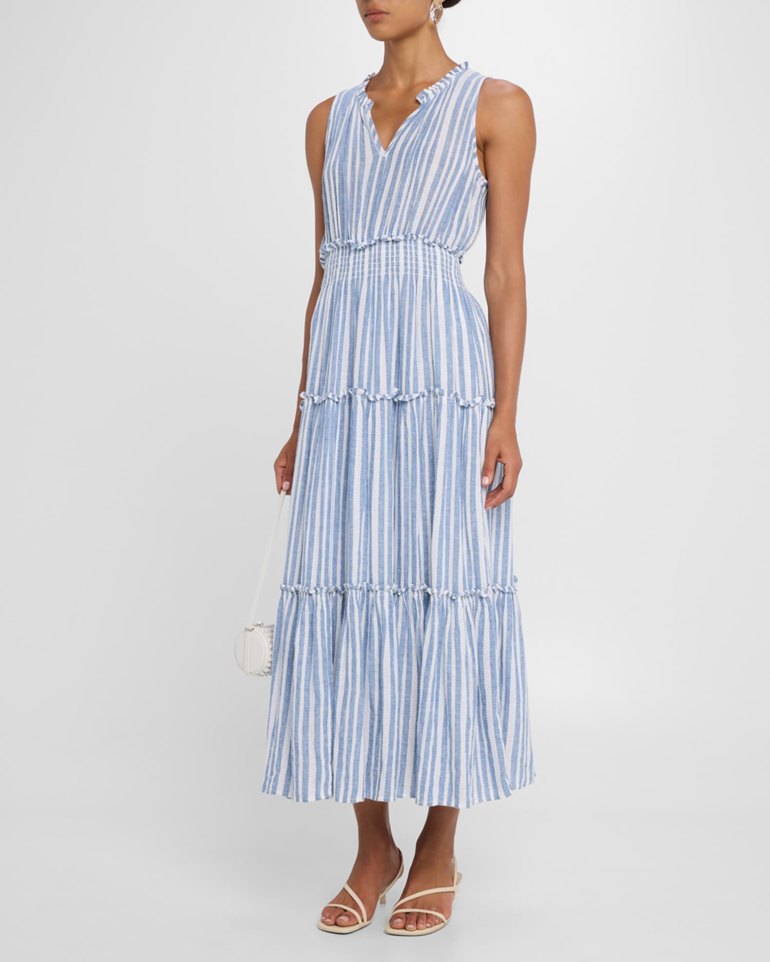Loulou Striped Maxi Dress 1