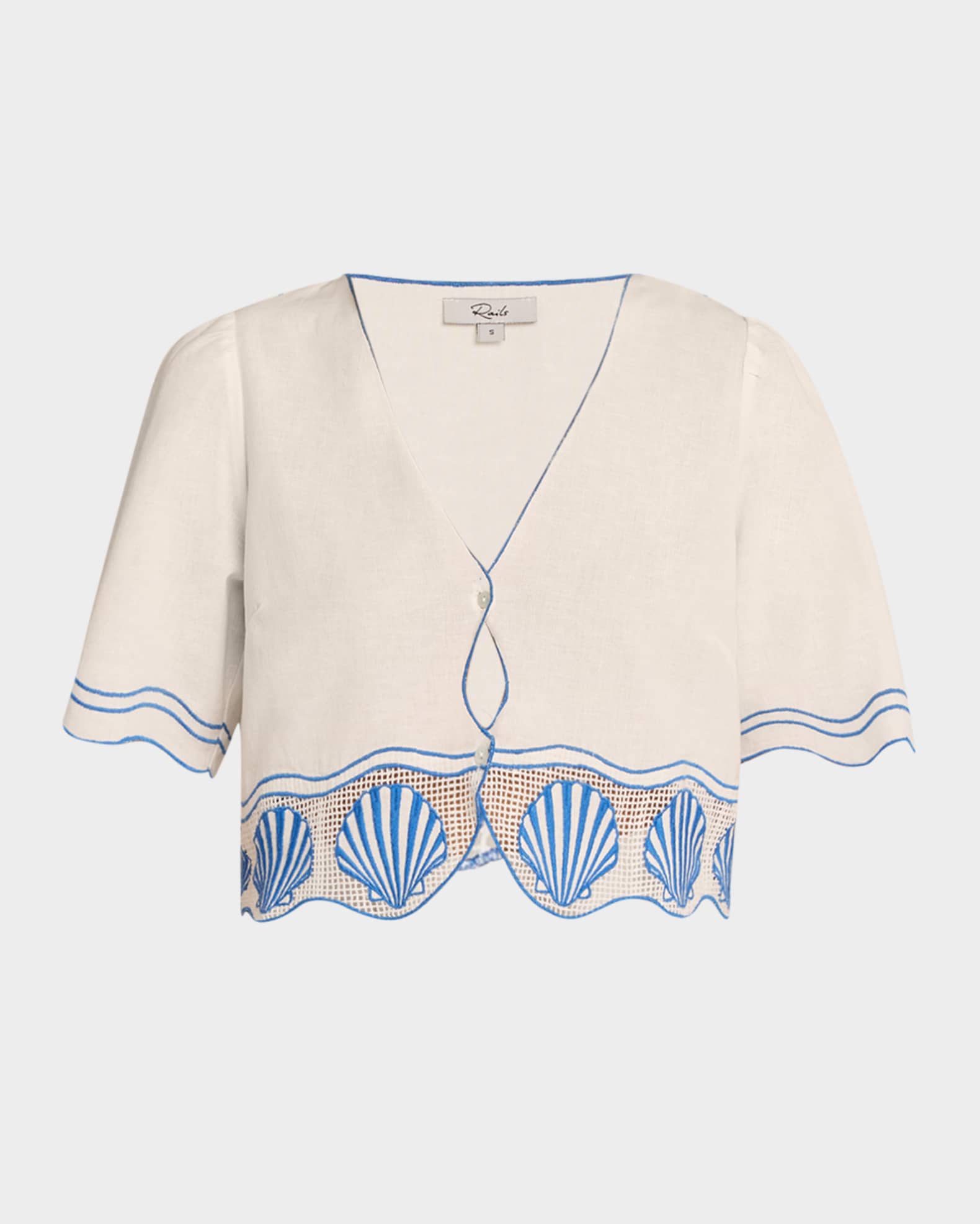 Venice Embroidered Crop Top 0