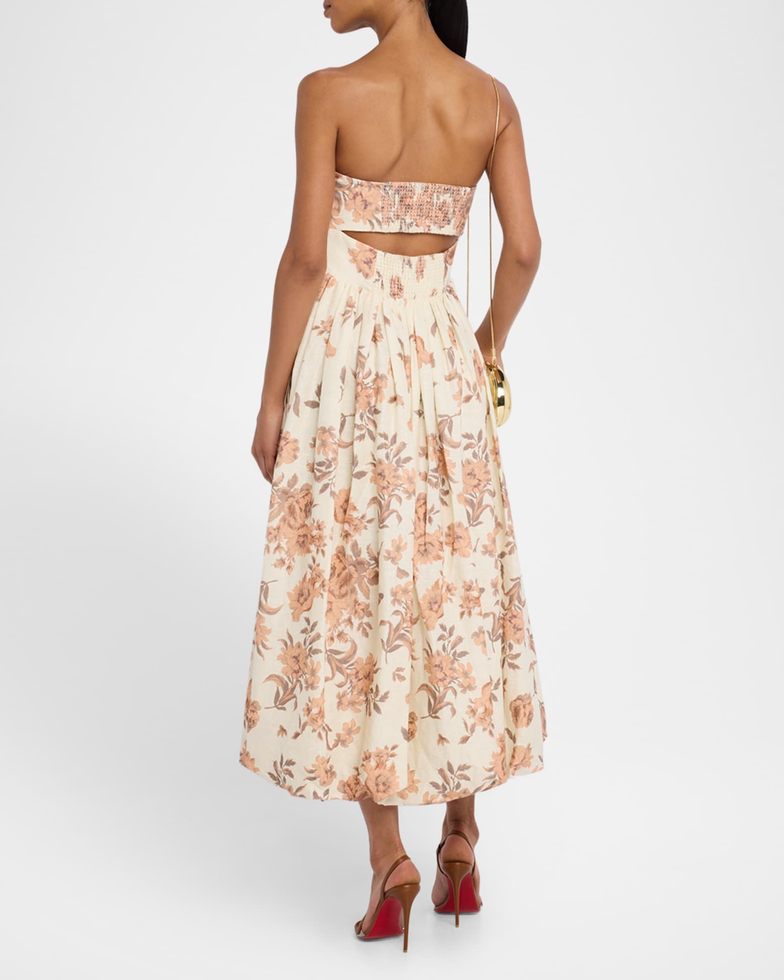 Cara Cara Anisha Dress 8 / Farfella Border Egret