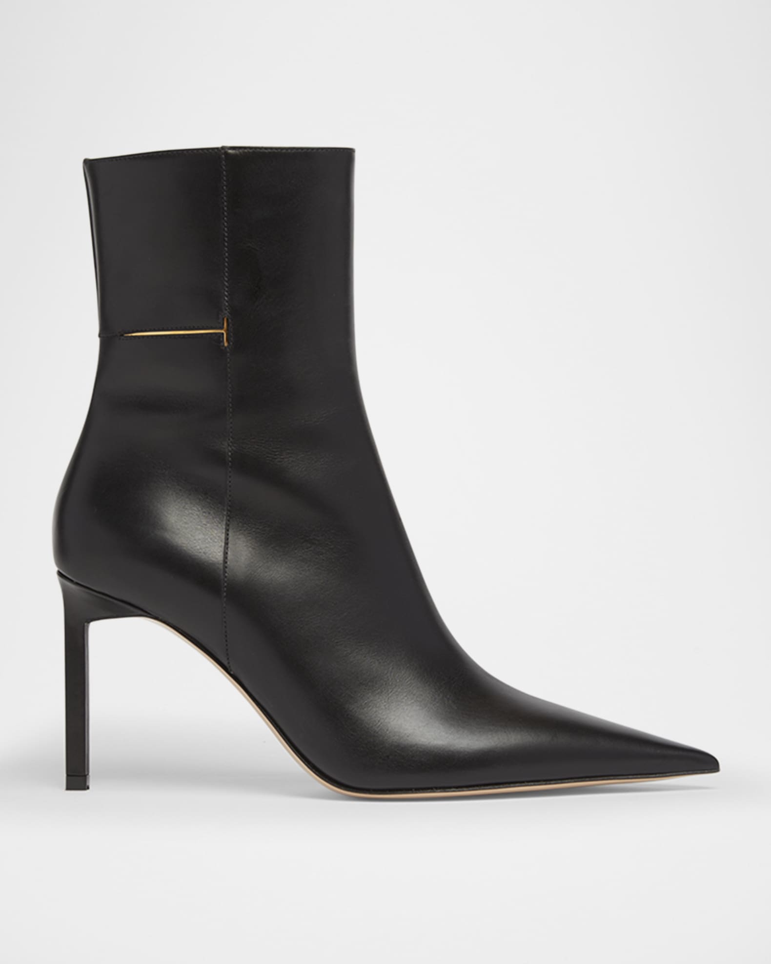 Julianne T Detail Soft Calf Leather Booties 0