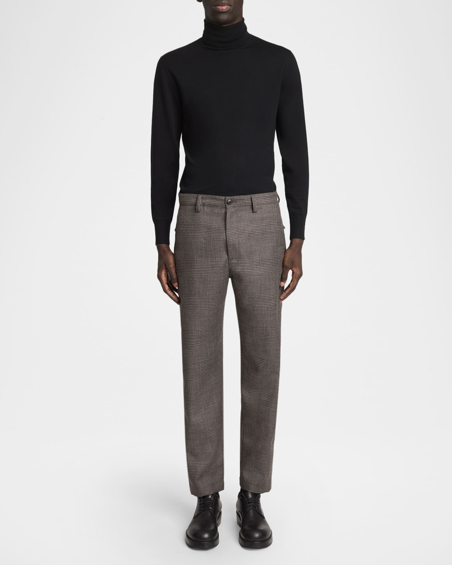 Dries Van Noten Men's Penwick Glen Check Wool Pants | Neiman