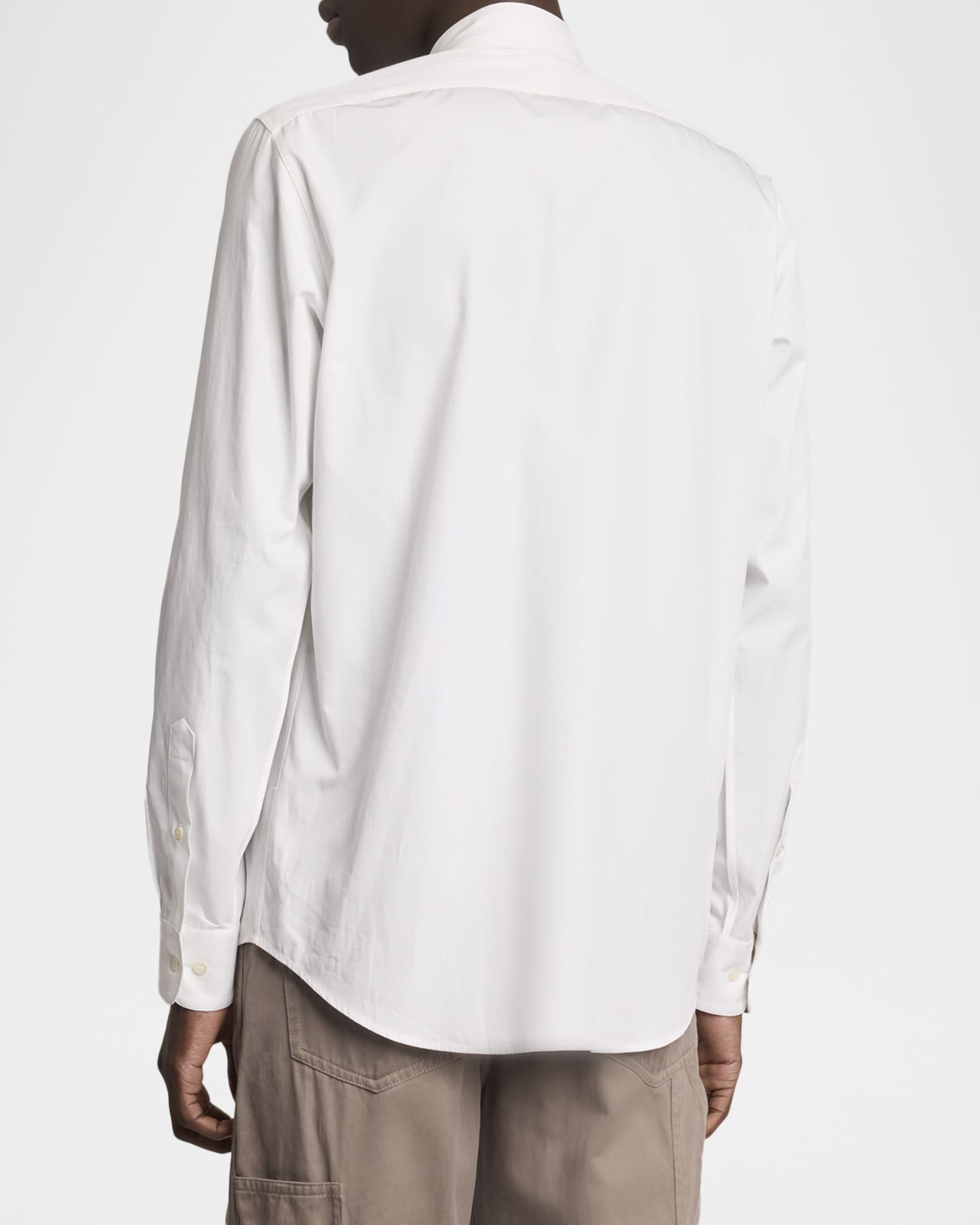 Dries Van Noten Men's Curles Cotton Embellished-Front Dress Shirt