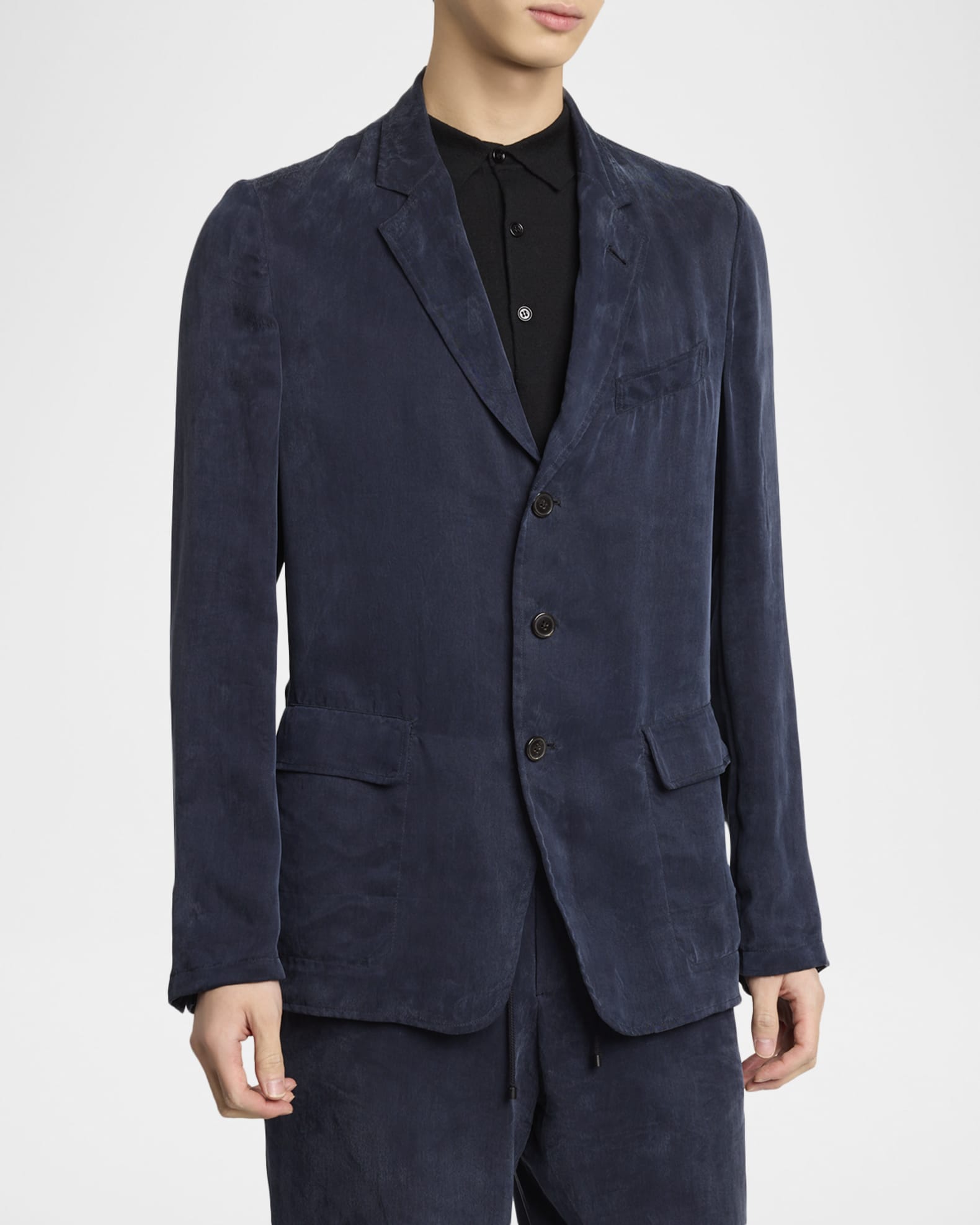 DRIES VAN NOTEN ネイビー　エポレットジャケット 25SS NEW】DRIES VAN NOTEN / エポレット付きジャケット /Navy (Dries