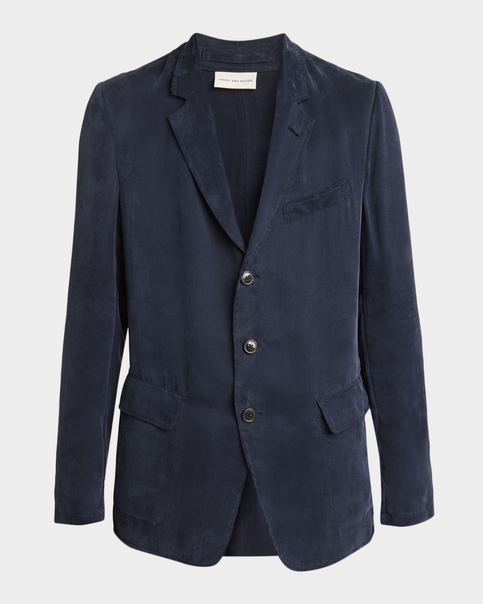 DRIES VAN NOTEN ネイビー　エポレットジャケット 25SS NEW】DRIES VAN NOTEN / エポレット付きジャケット /Navy (Dries