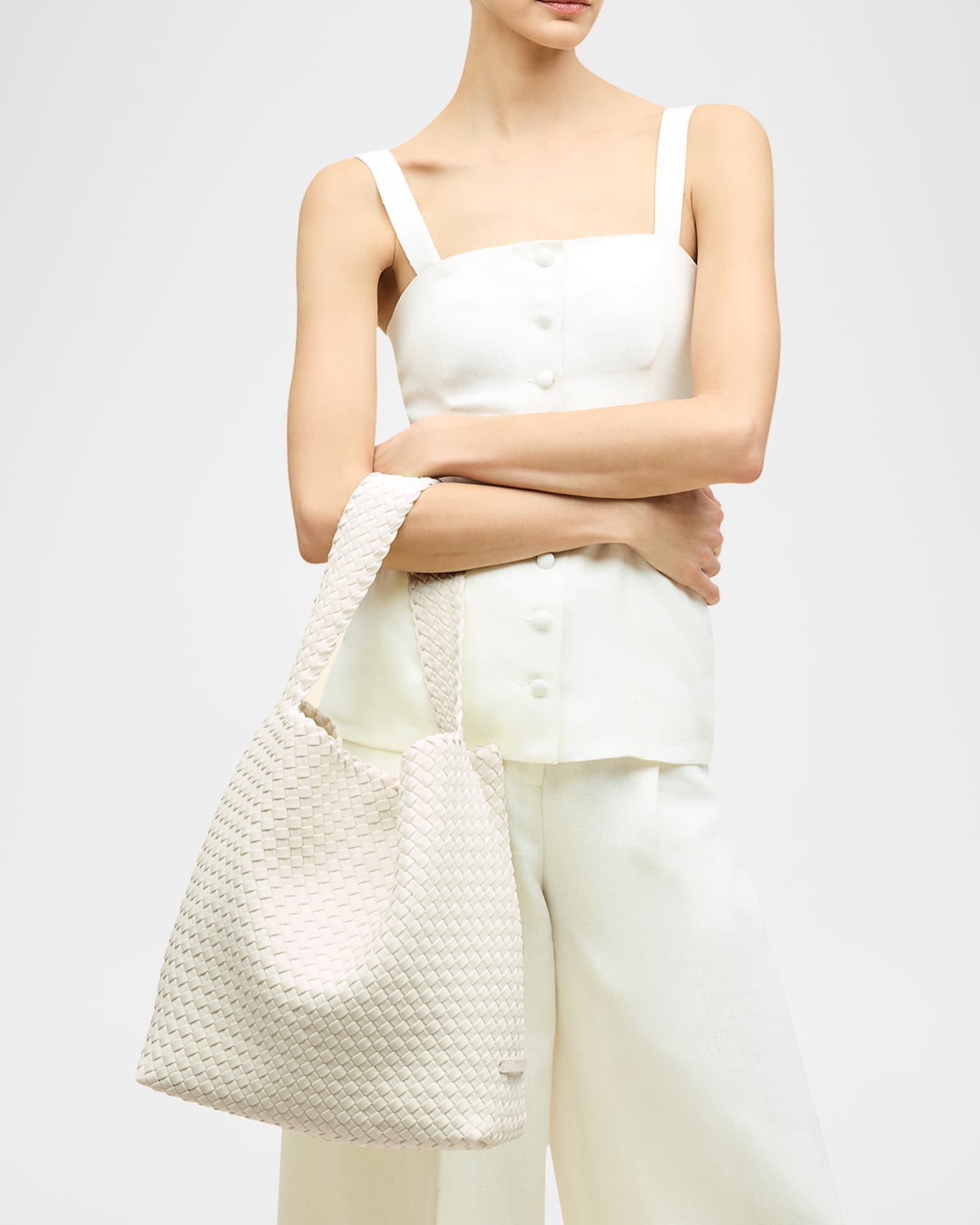 Nomad Medium Woven Hobo Bag 1