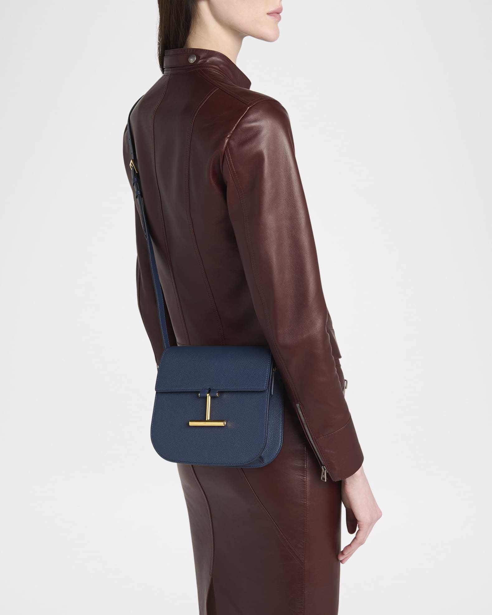 Tara Mini Crossbody Bag in Grain Leather  1
