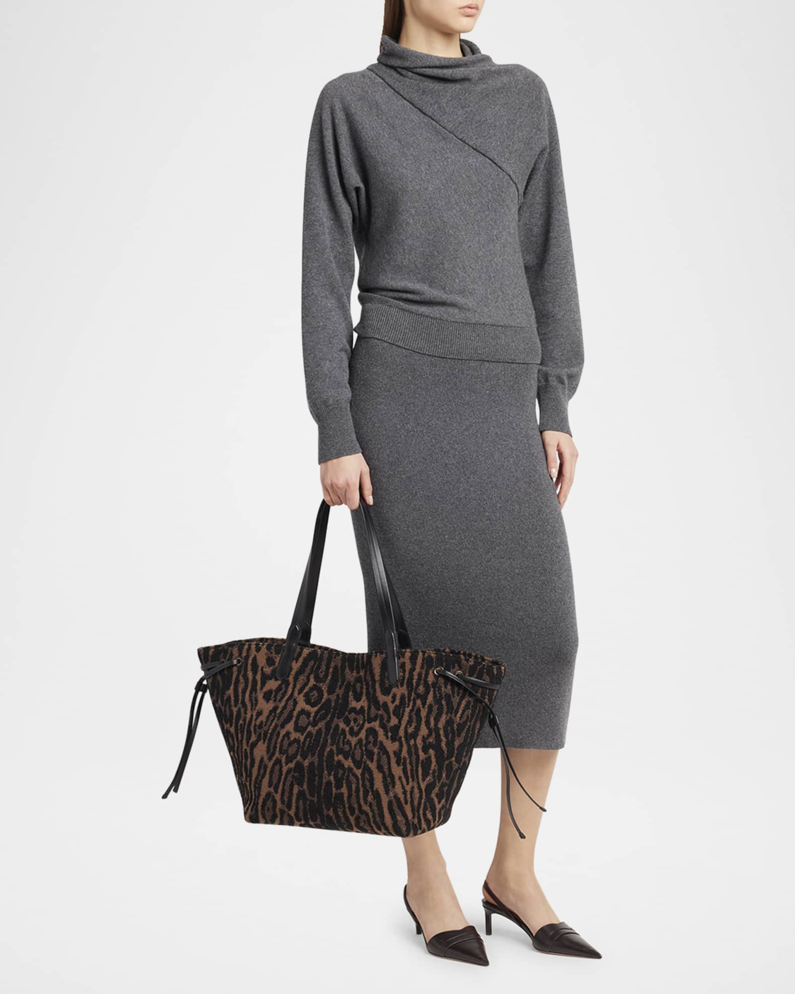 TOM FORD Large Tote Bag in Ocelot Jacquard | Neiman Marcus