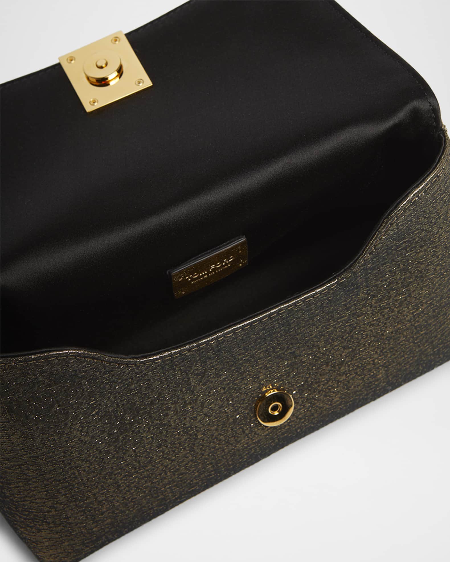 【関税＆送料込み】Tom Ford 'Nobile' llic Mini Bag With TOM FORD Nobile Mini Clutch Bag in Laminated Fabric | Neiman