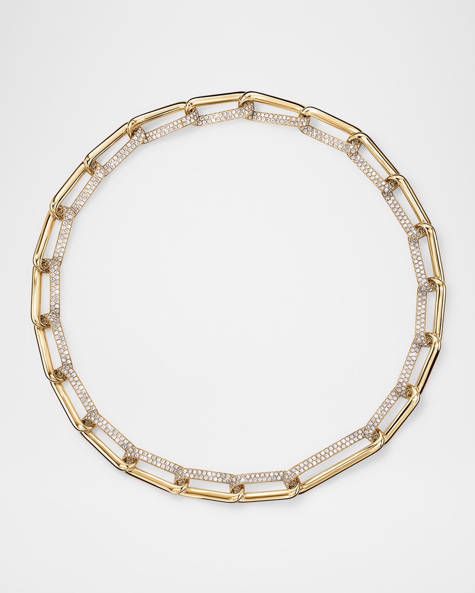 Hearts on Fire Inside Out Elongated Diamond Link Necklace Neiman Marcus