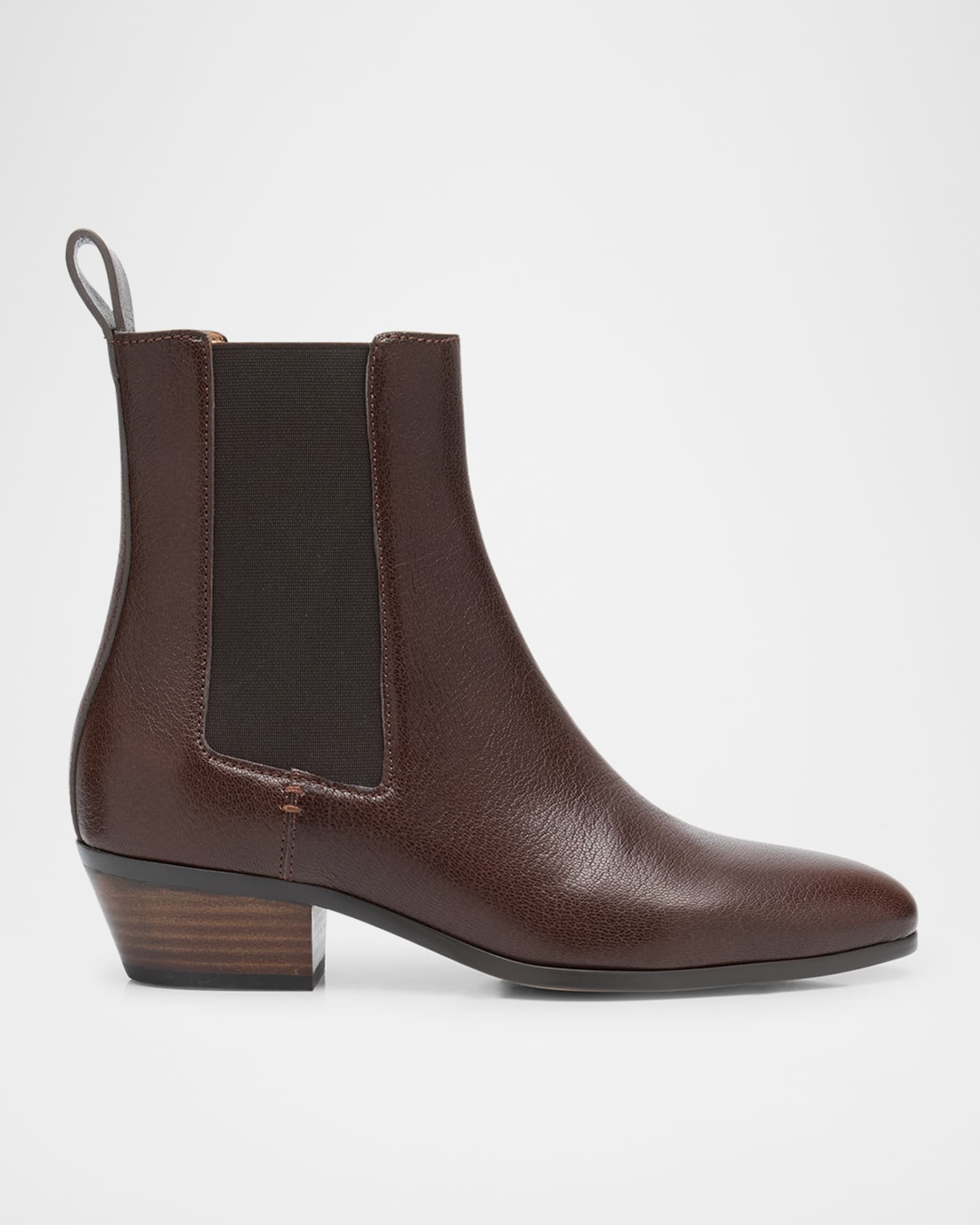 Ella Leather Chelsea Booties 0