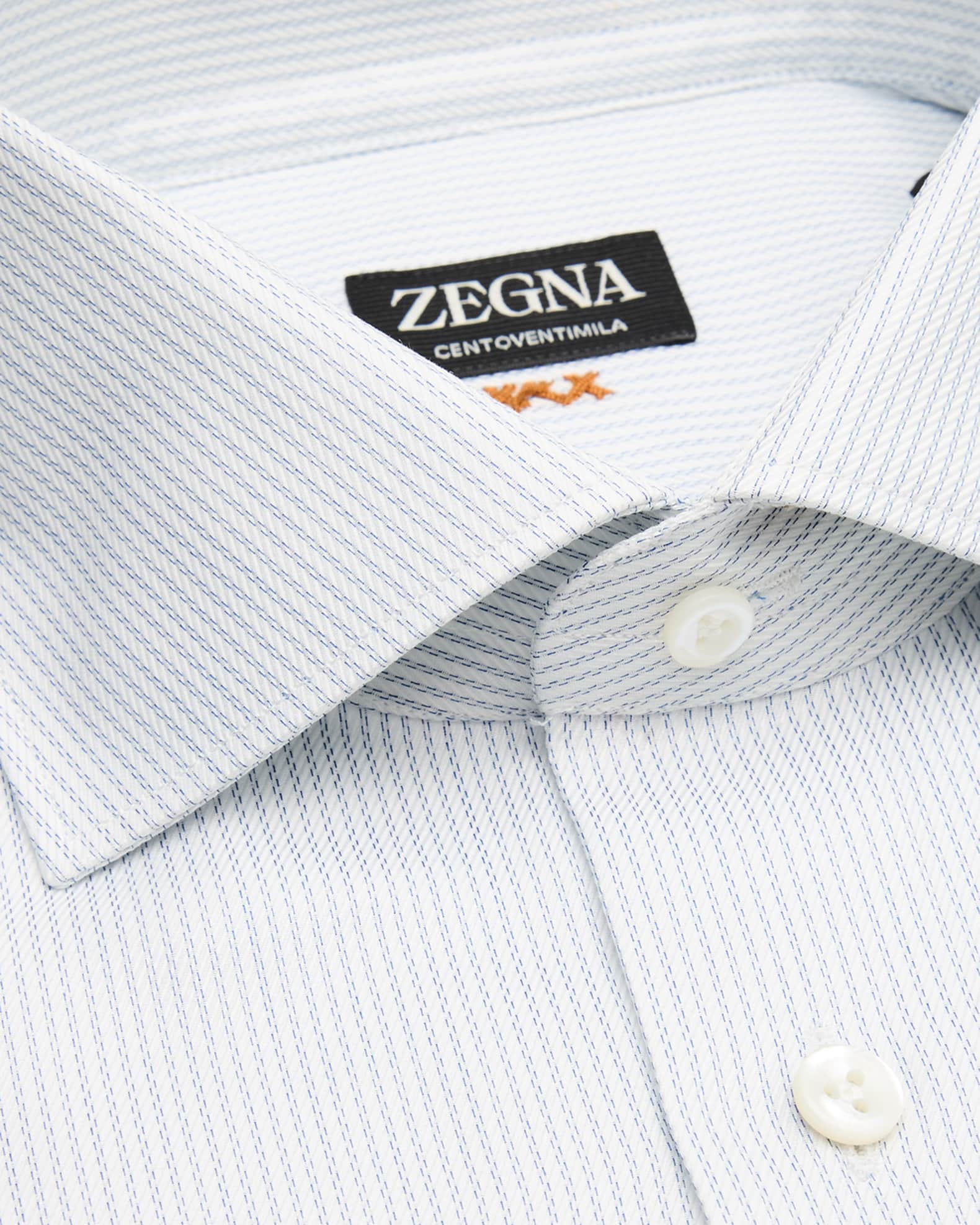 zegna dress shirt Zegna Men's Trofeo Cotton Dress Shirt, Bright Blue Solid, Men's, 17.5, Shirts Tops Formal & Evening Dress Shirts