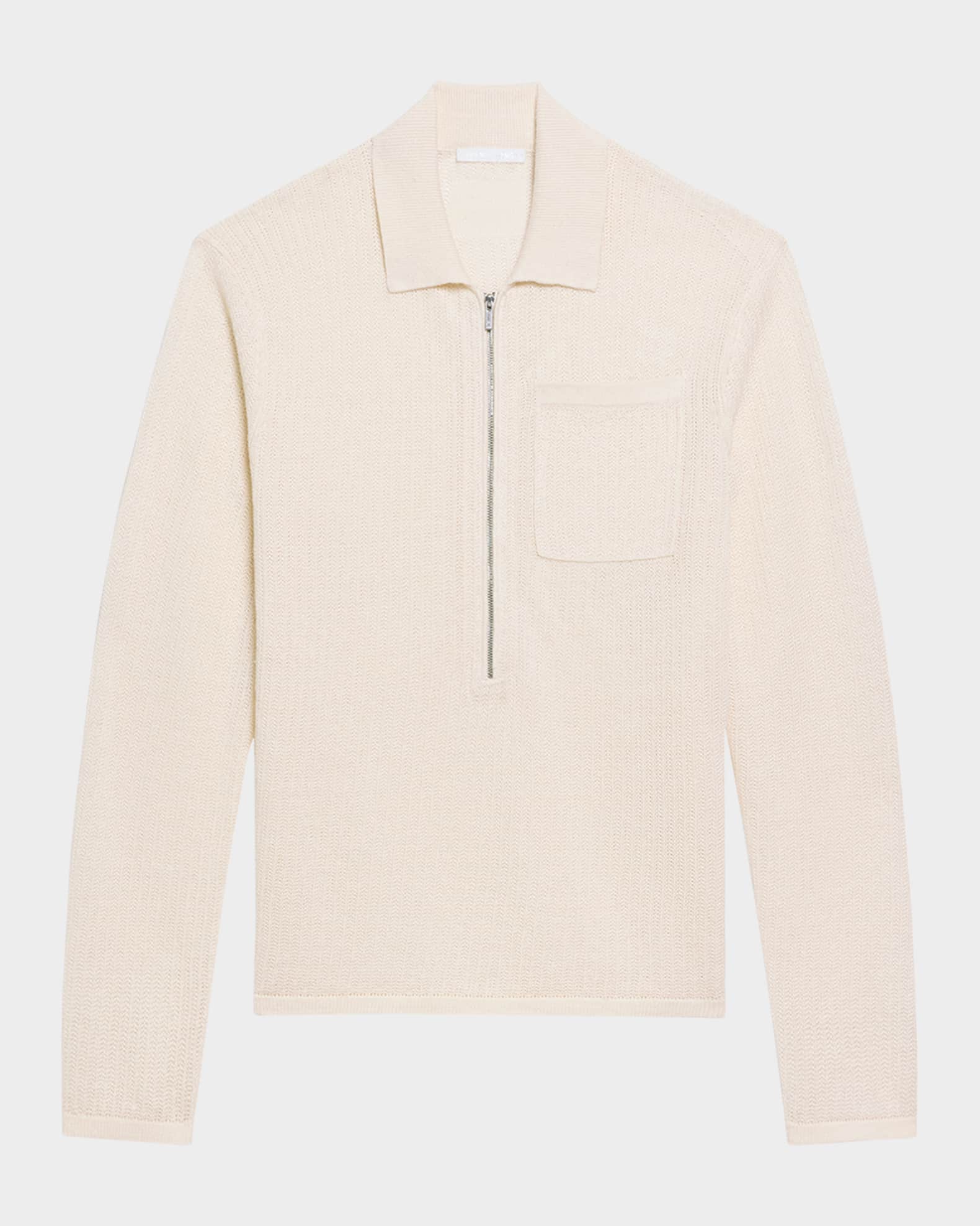 Men's Fine-Gauge Knit Polo Shirt 0