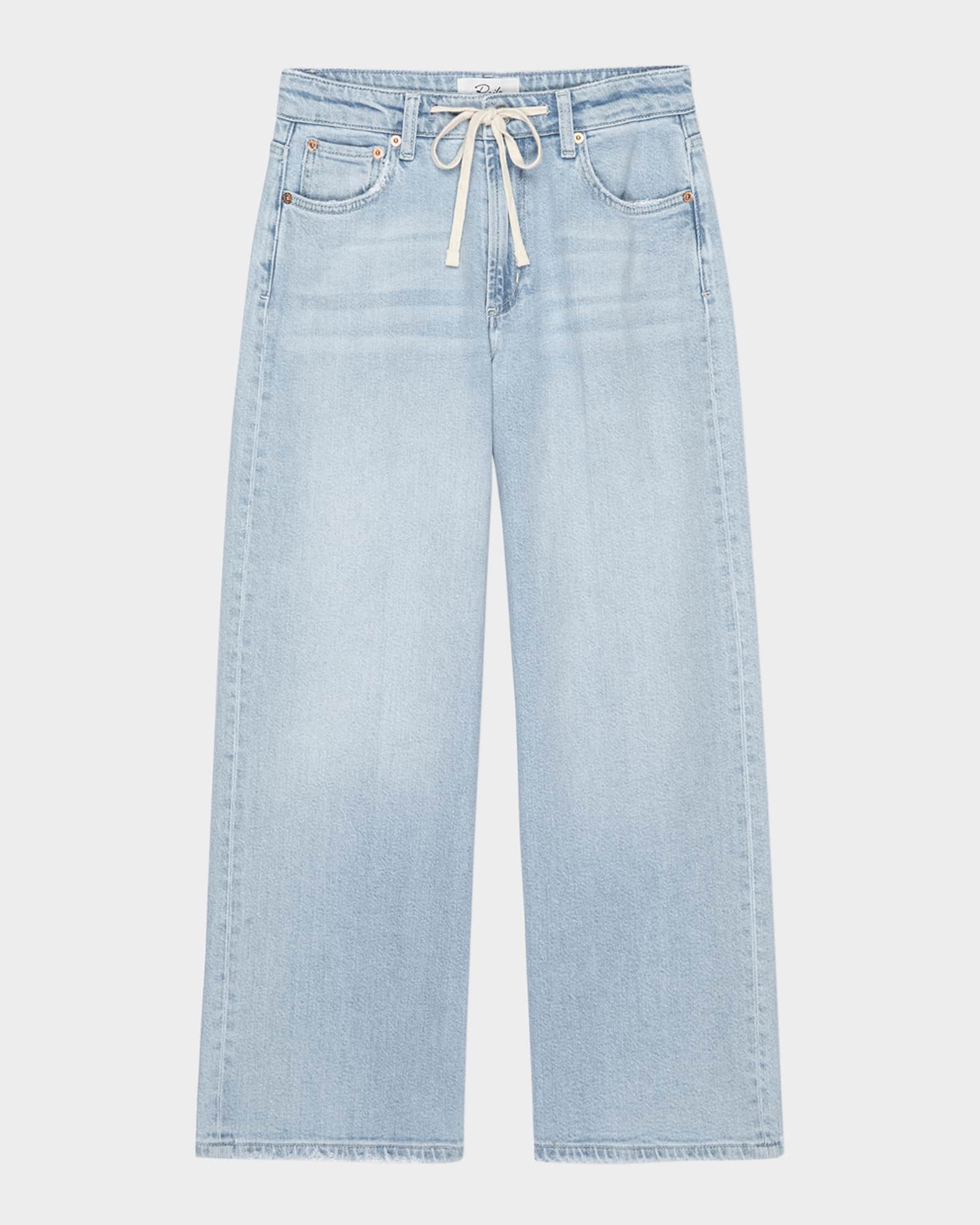 Angeleno Drawstring Wide-Leg Jeans 0
