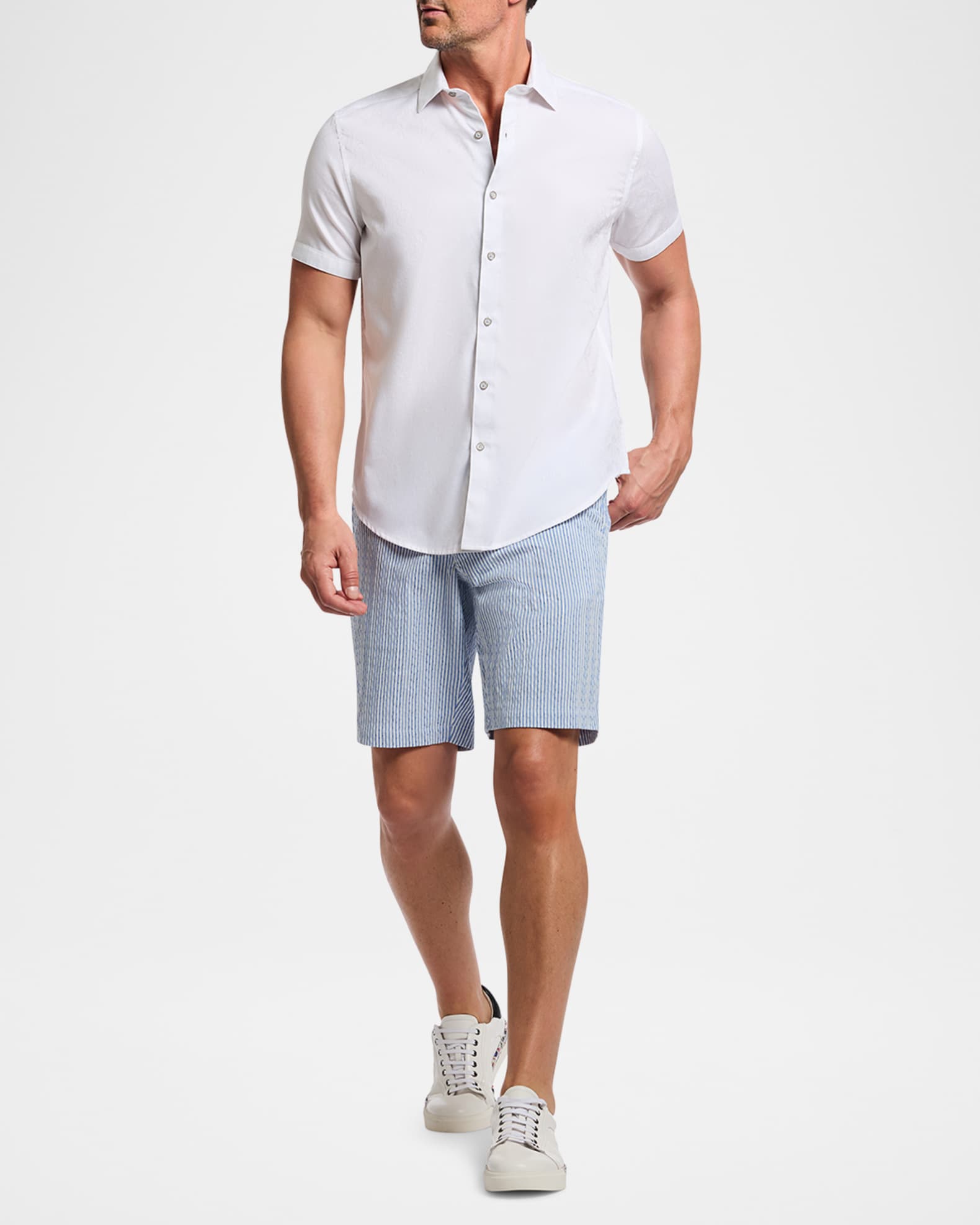 Men's Fornillo Striped Shorts 1