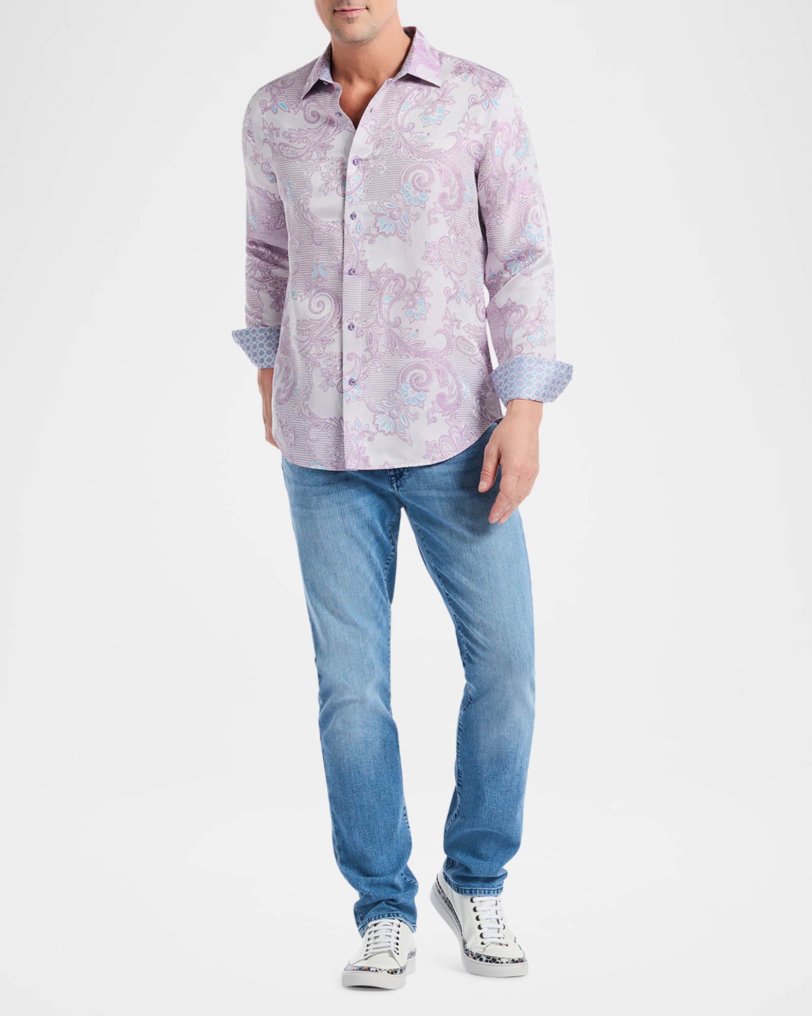 Men's Paisley Sport Shirt 1