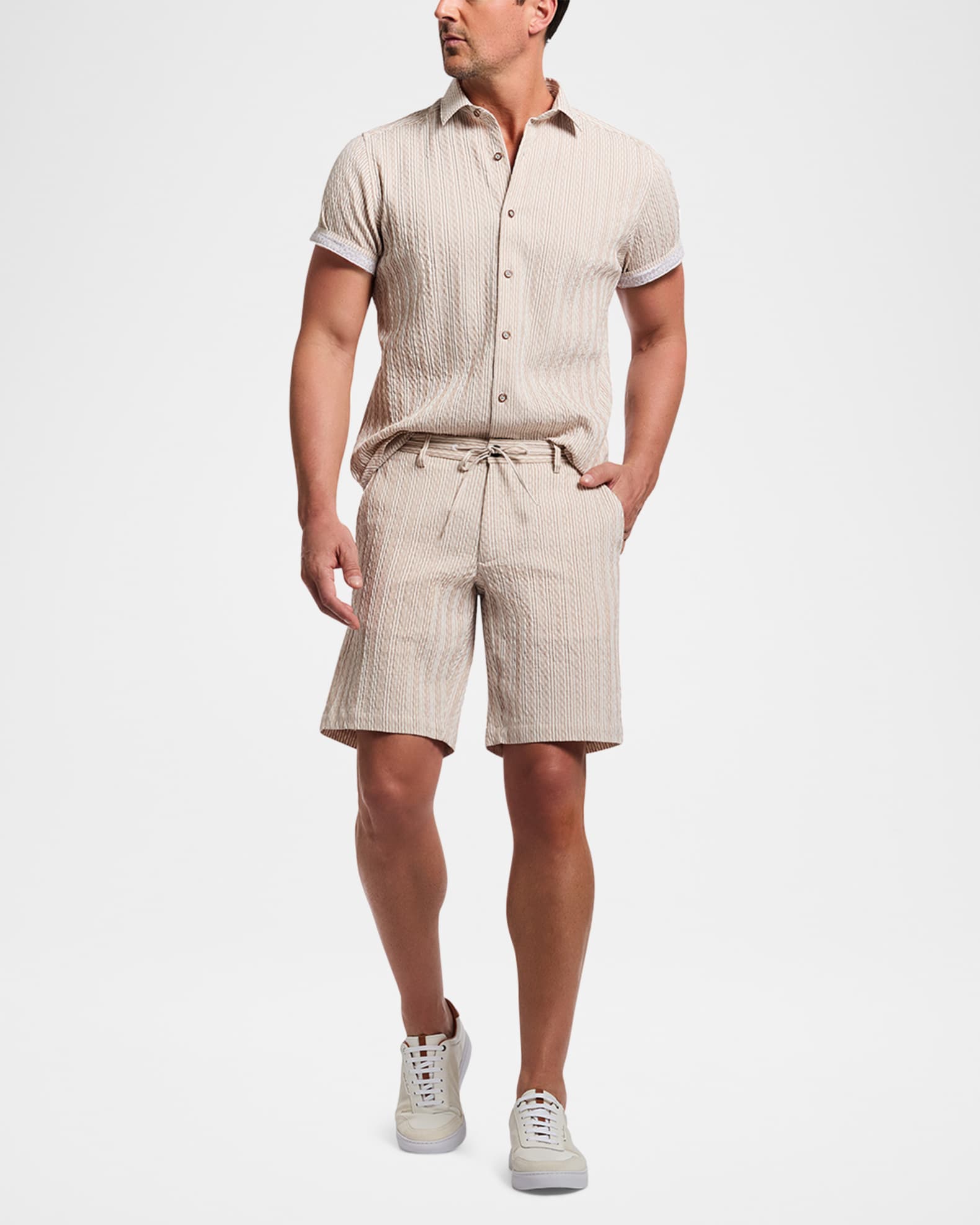 Men's Fornillo Striped Shorts 1