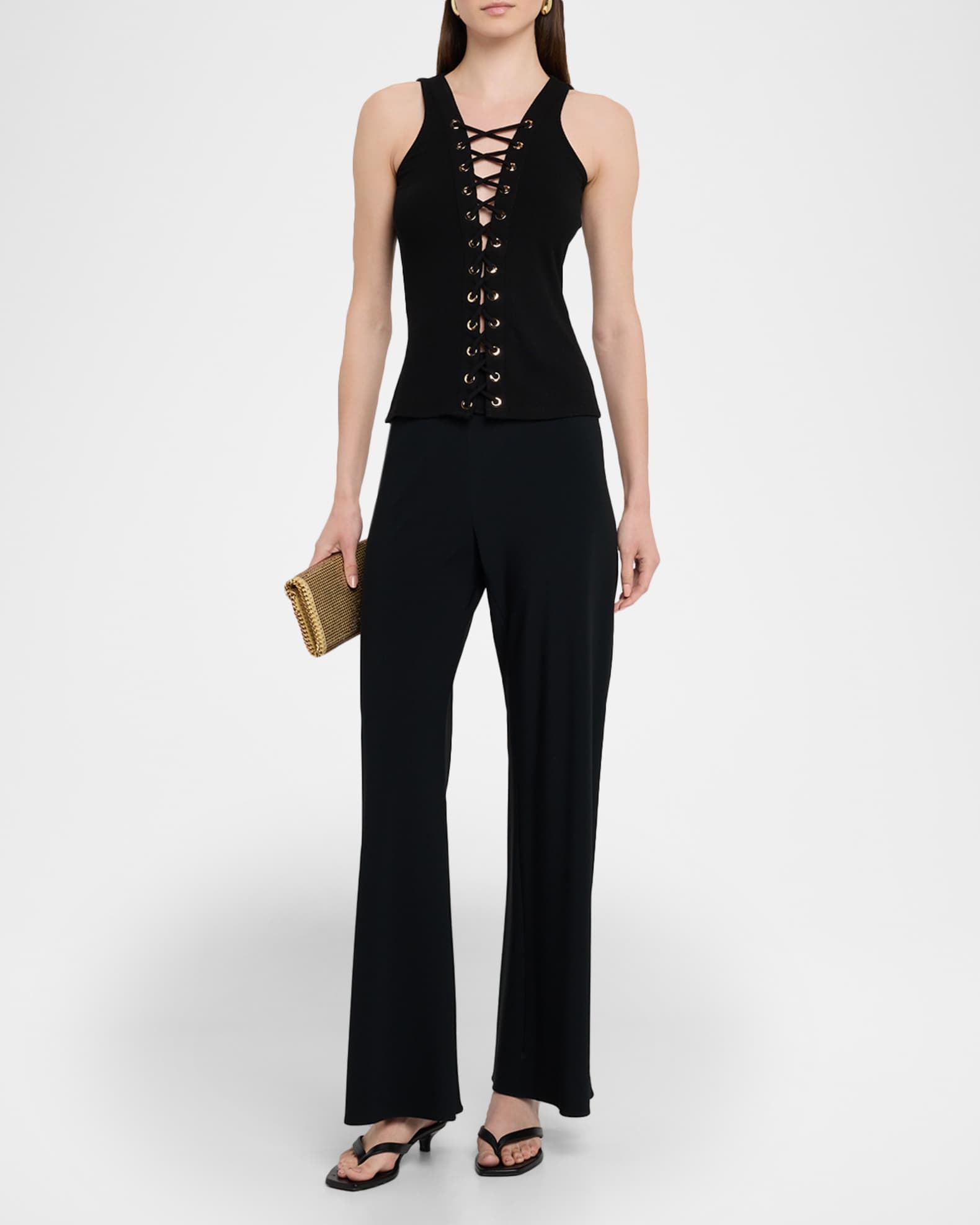 Generation Love Rashelle Sleeveless Lace-Up Top | Neiman Marcus