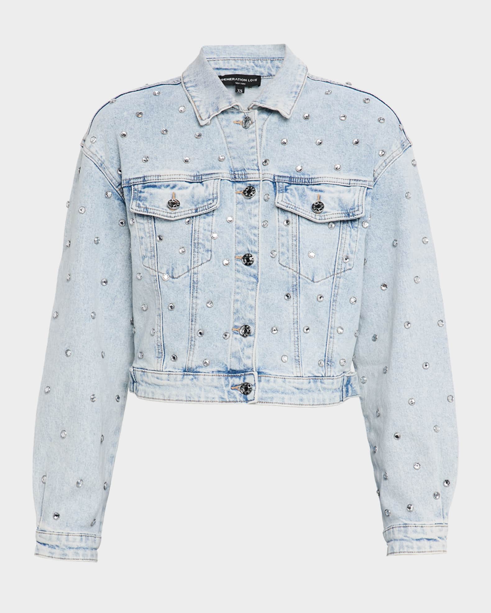 Toddie Embellished Denim Jacket 0