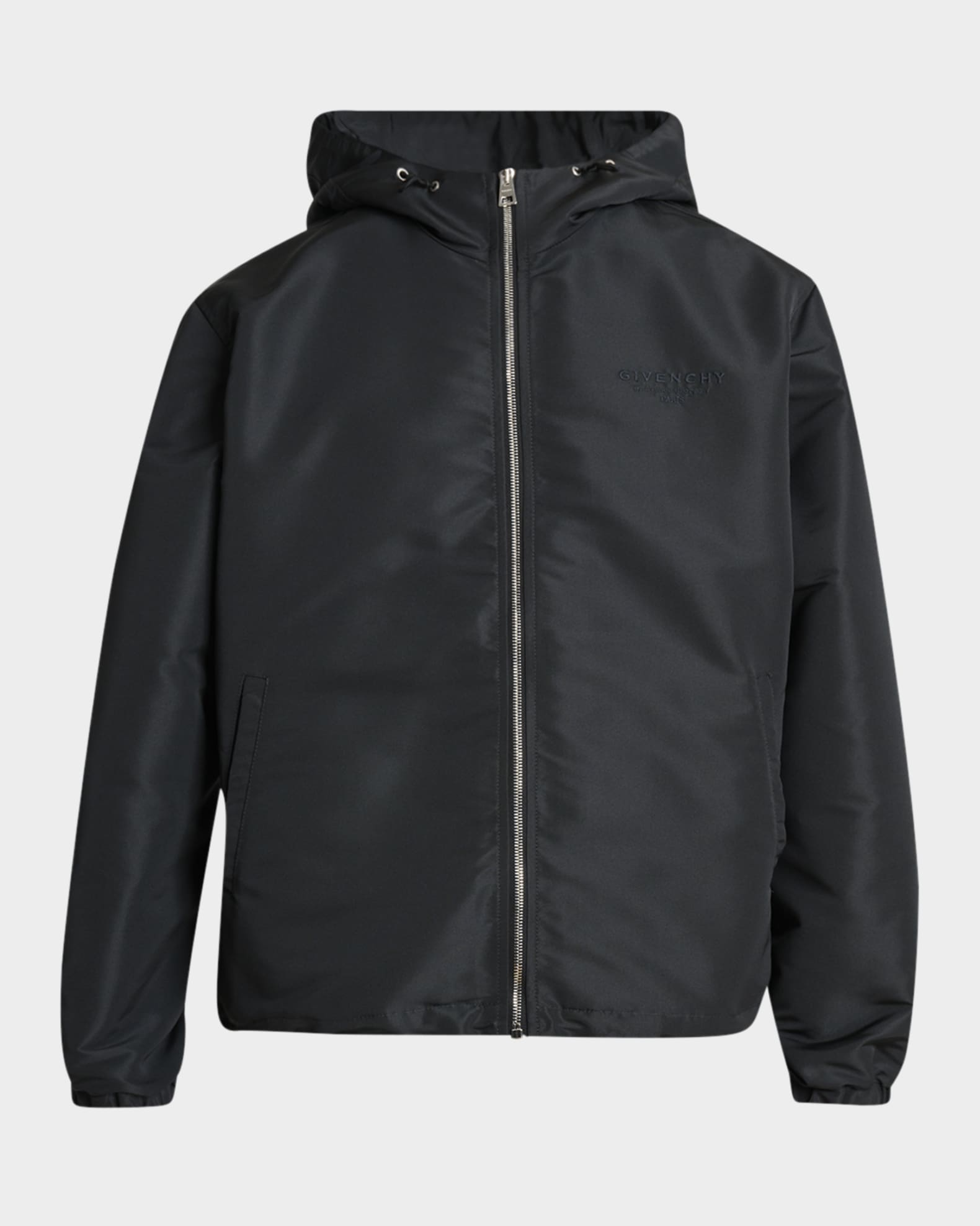 Givenchy Men's Hooded Windbreaker | Neiman Marcus