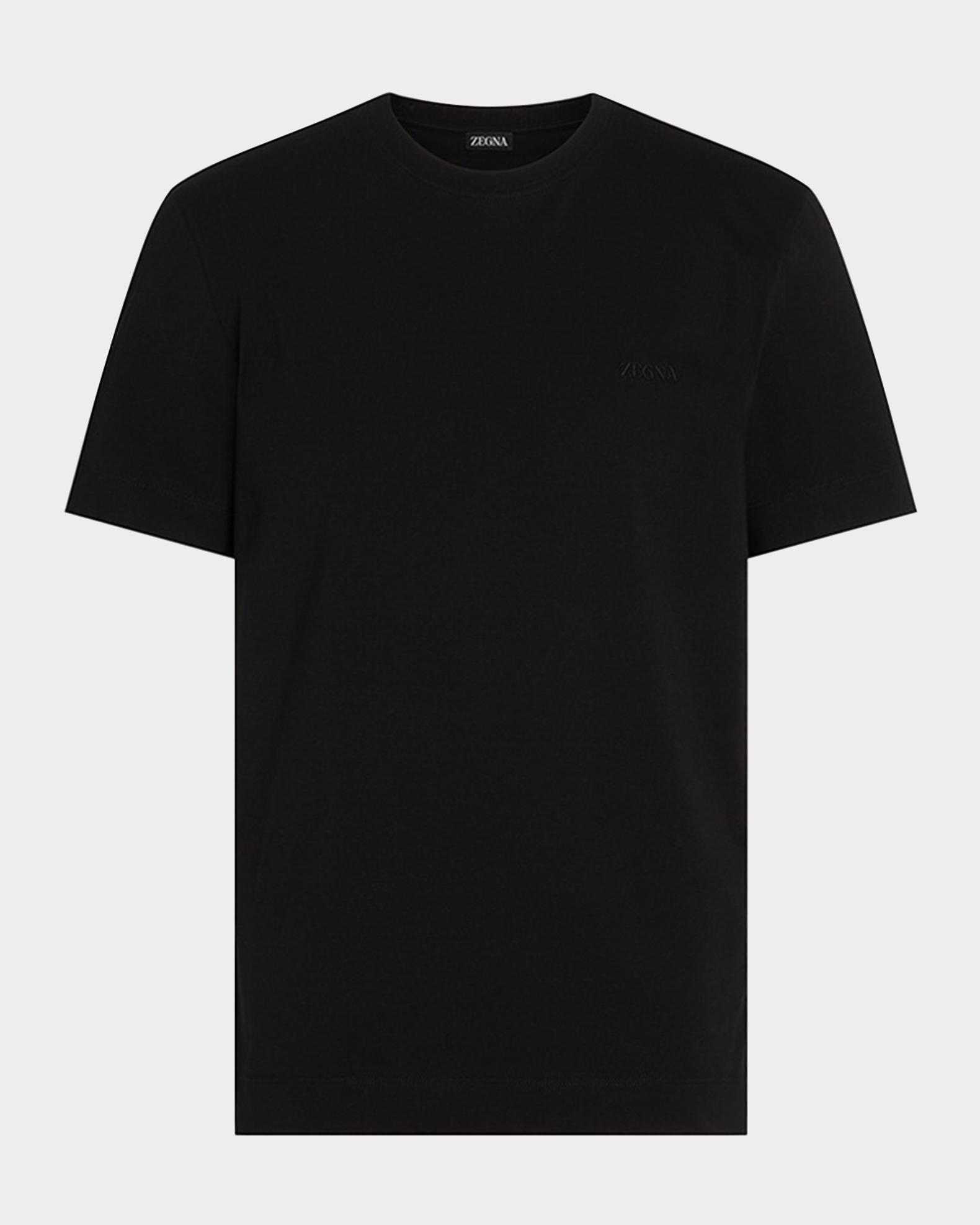 ZEGNA Men's Cotton Jersey Tonal Logo T-Shirt | Neiman Marcus