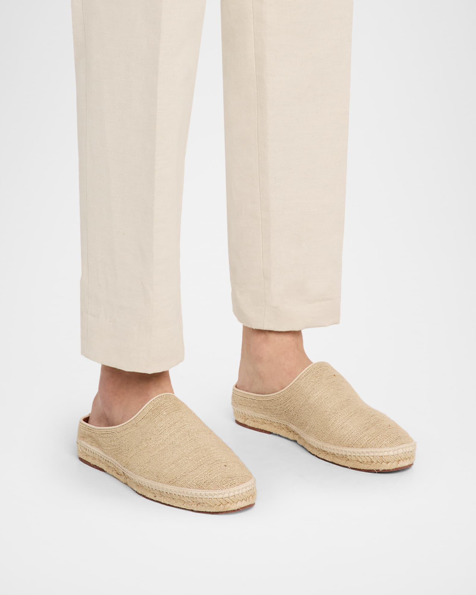 loro piana サマーソール Loro Piana Men's Sea Sabot Walk Espadrille Mules | Neiman Marcus