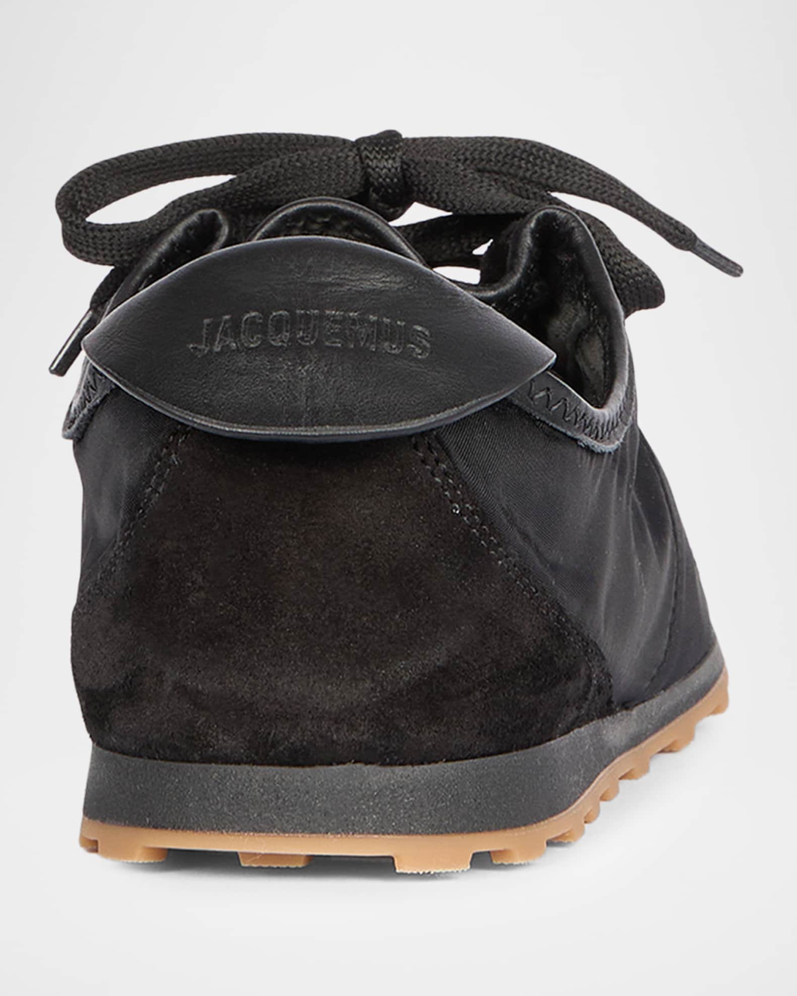 JACQUEMUS スニーカー メンズ Jacquemus Men's The Tennis Suede & Nylon Sneakers | Neiman Marcus