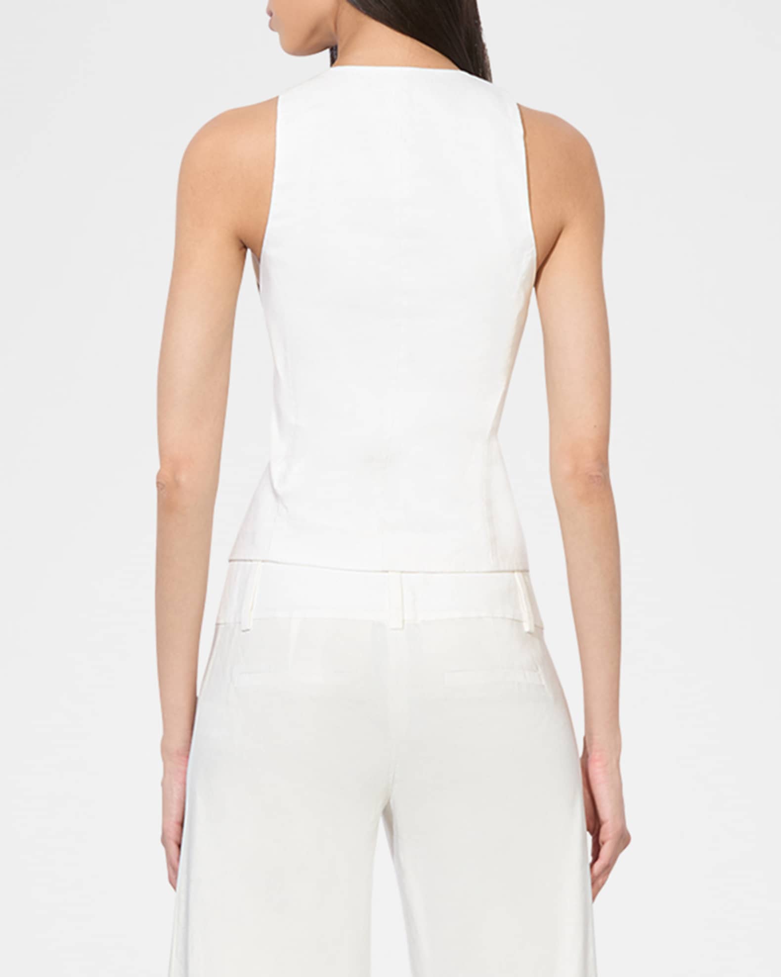 Alice + Olivia Mazie Deep V-Neck Vest | Neiman Marcus