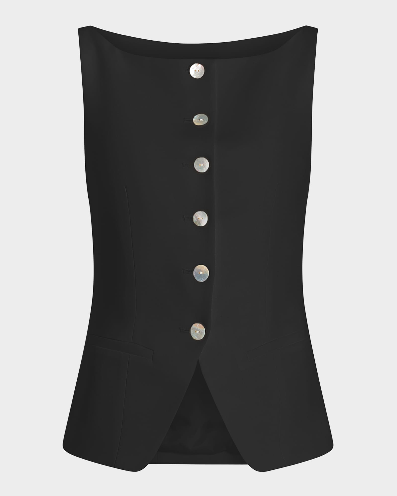 Lemonis Tailored Crepe Vest 0