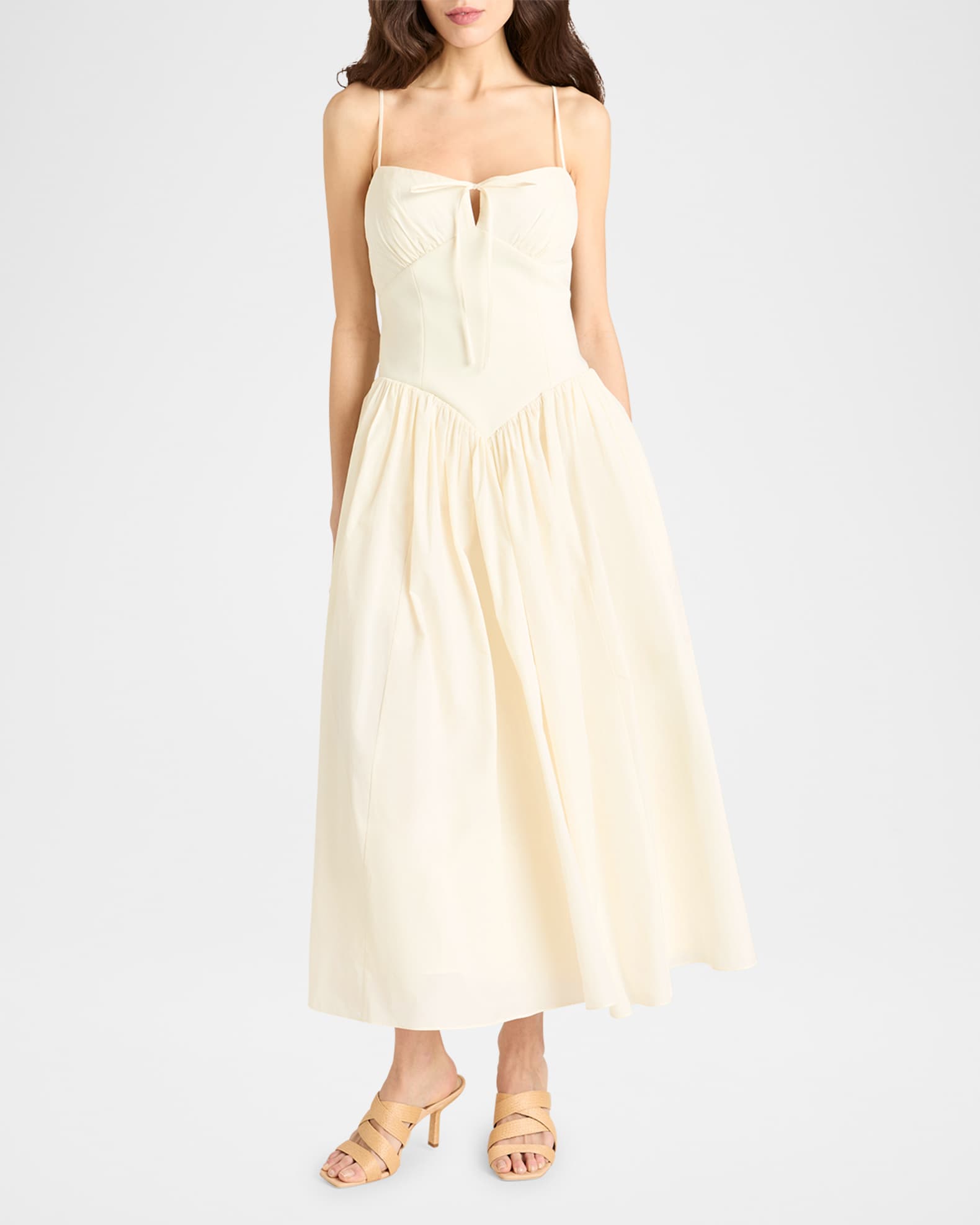 Anela Sleeveless Corset Midi Dress 1