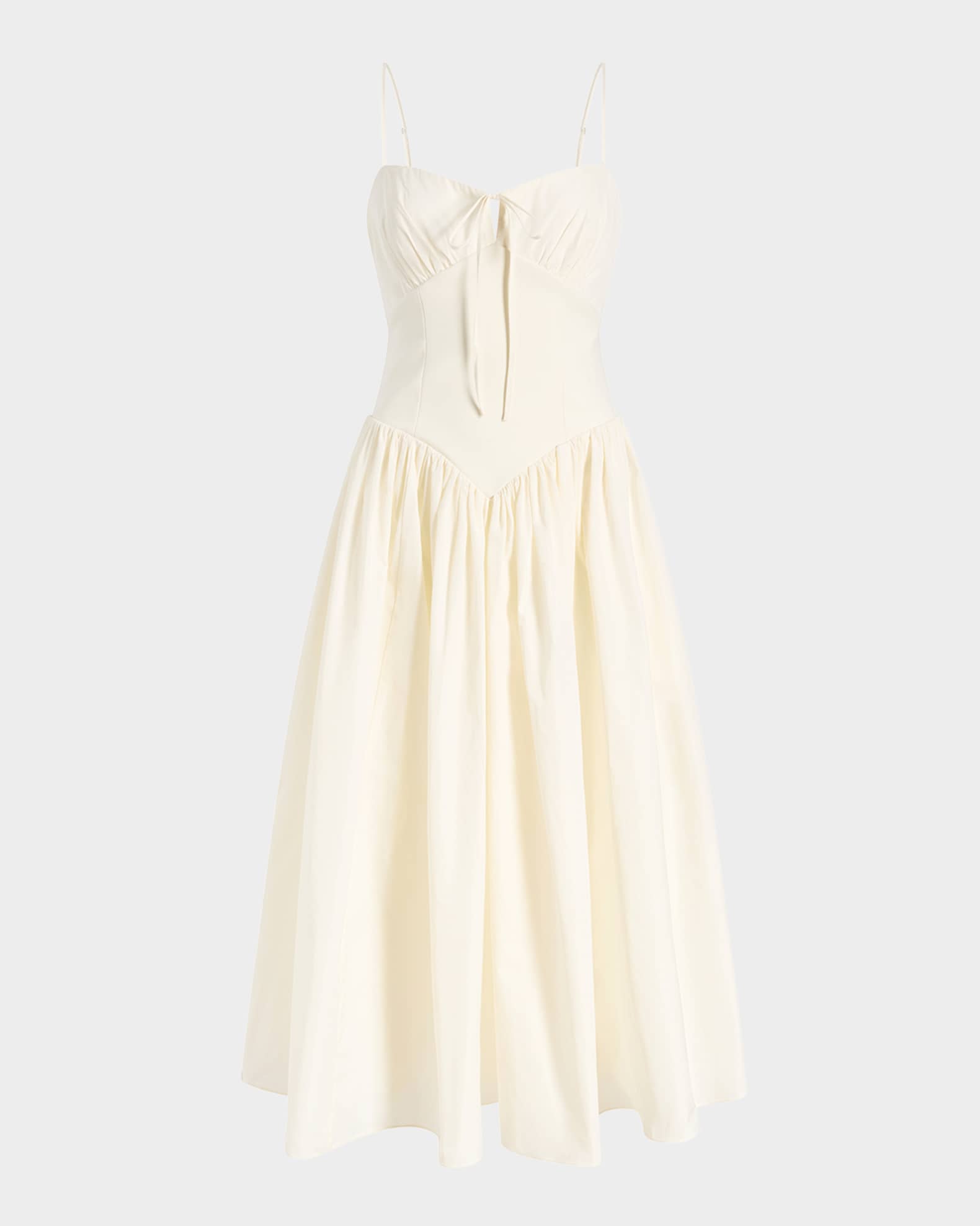 Anela Sleeveless Corset Midi Dress 0