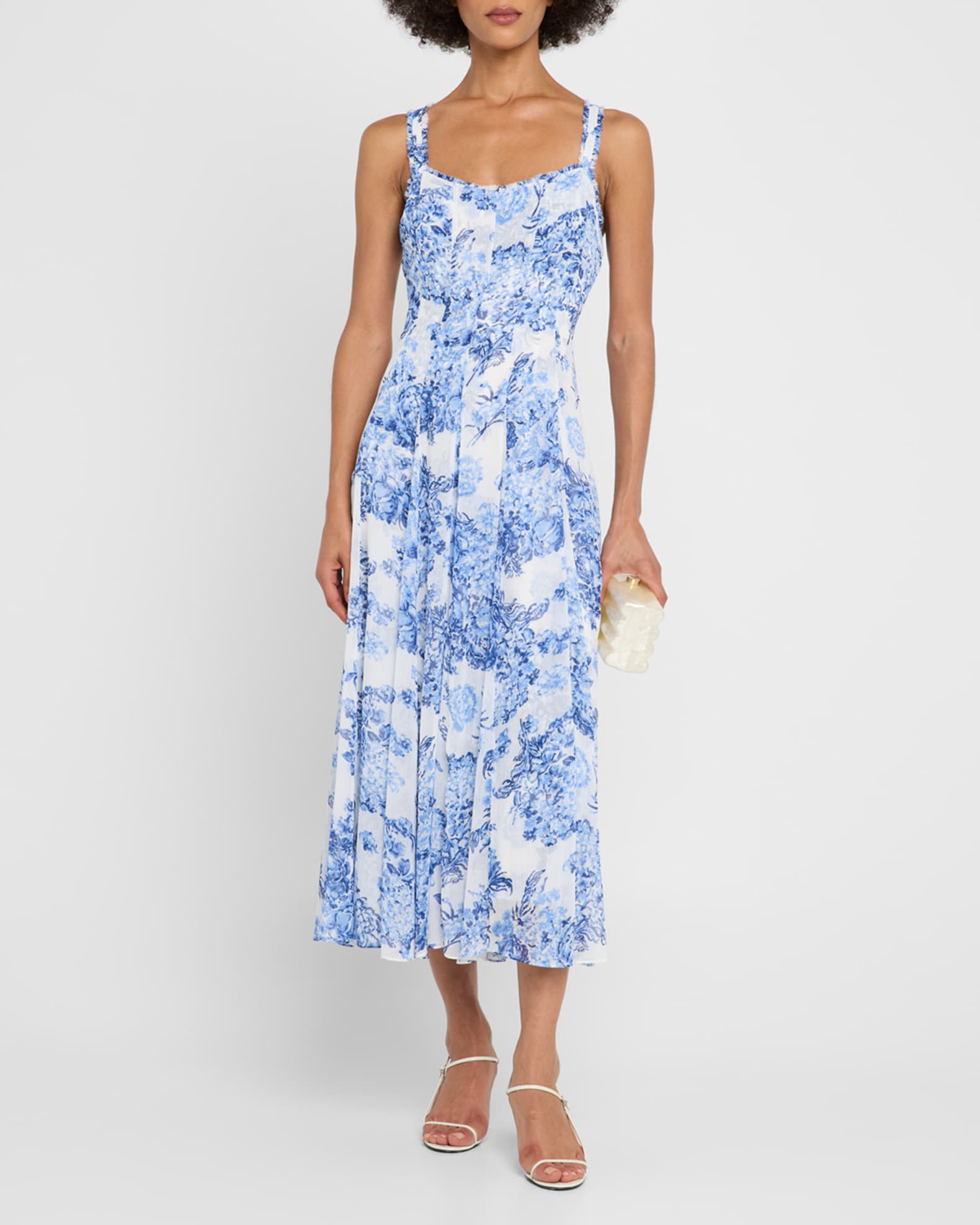 Marmo Sleeveless Costal Bouquet Dress 1