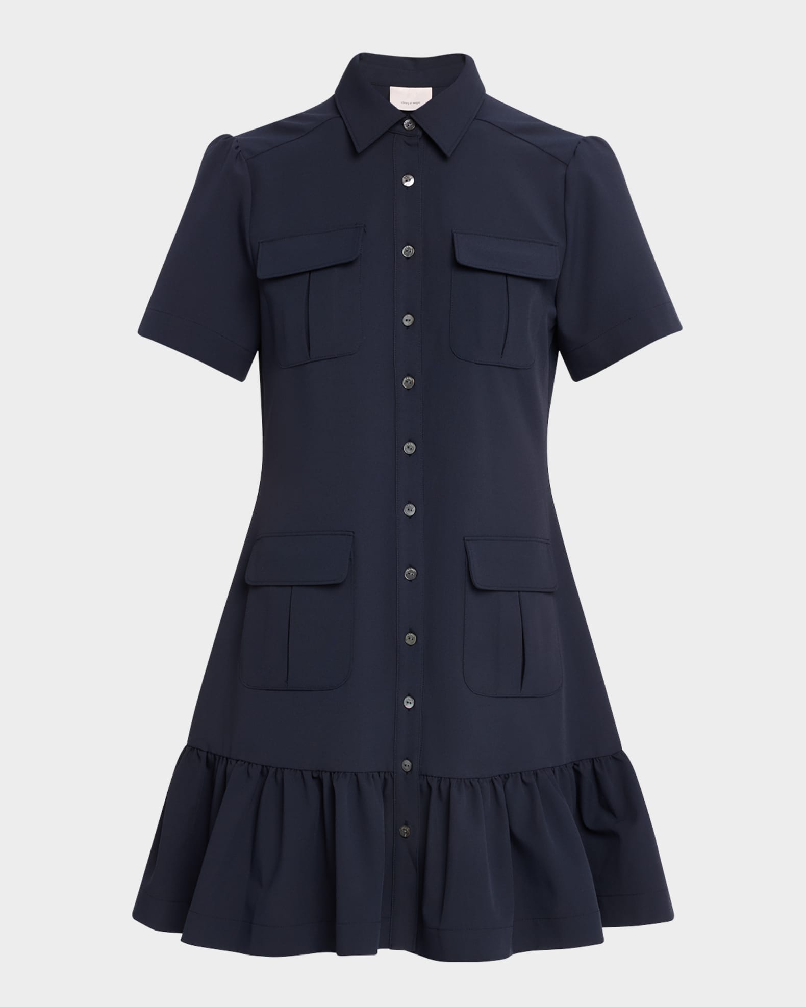 Jamie Short-Sleeve Shirtdress  0