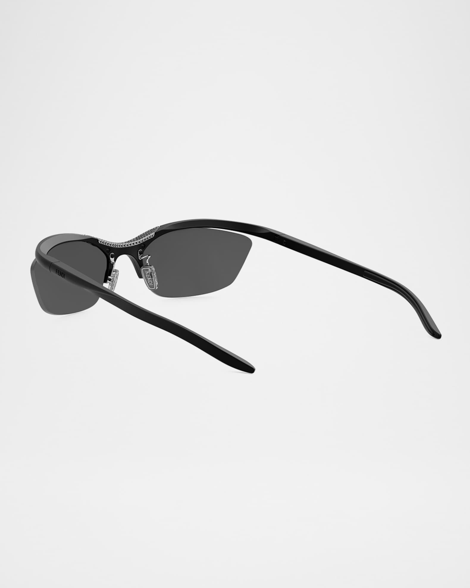 Fendi Signature Crystal Cat-Eye Sunglasses | Neiman Marcus