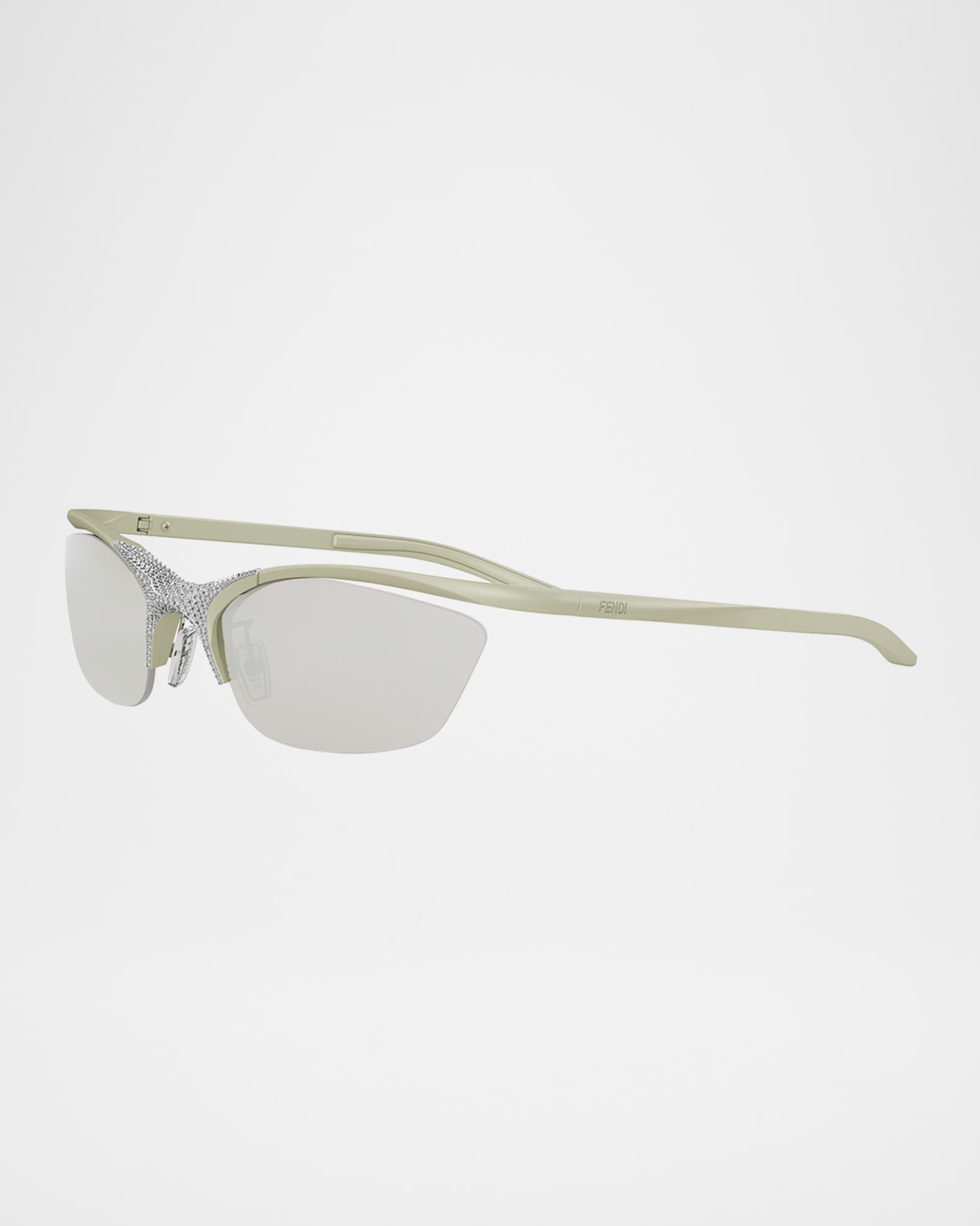 【FENDI】 キャットアイ フレーム メガネ Fendi cat eye white and clear frame sunglasses | eBay