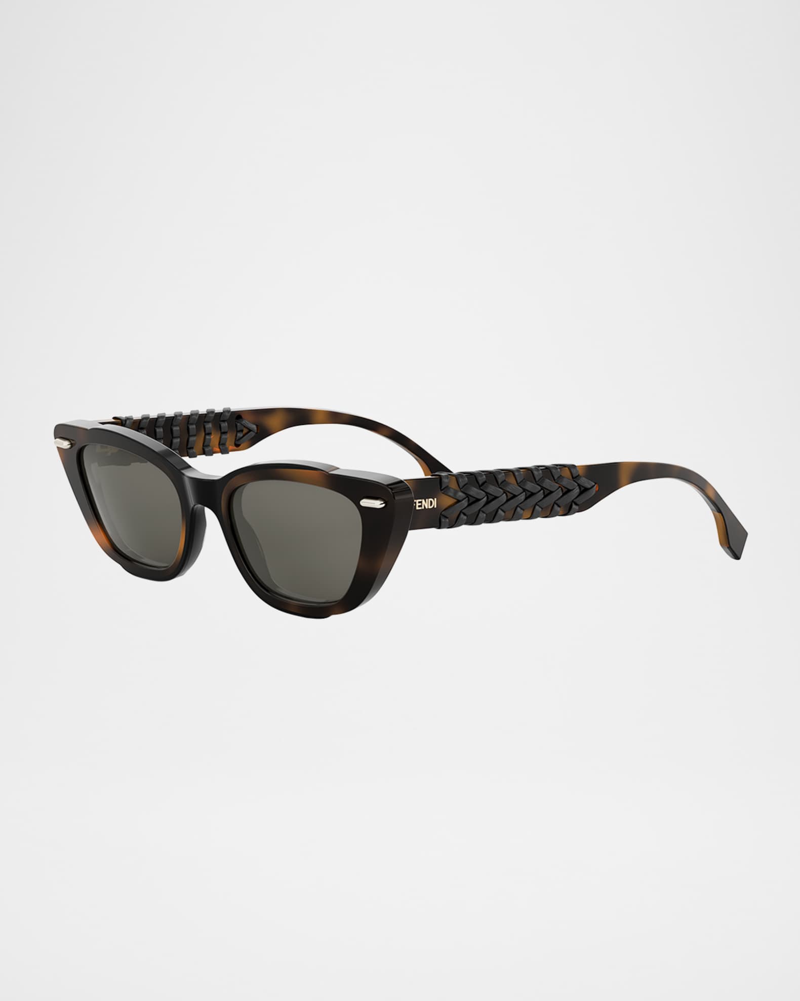FENDI ブラック キャットアイ サングラス FENDI CAT EYE SUNGLASSES | BLACK/BLACK PARLOUR X SYDNEY NEW