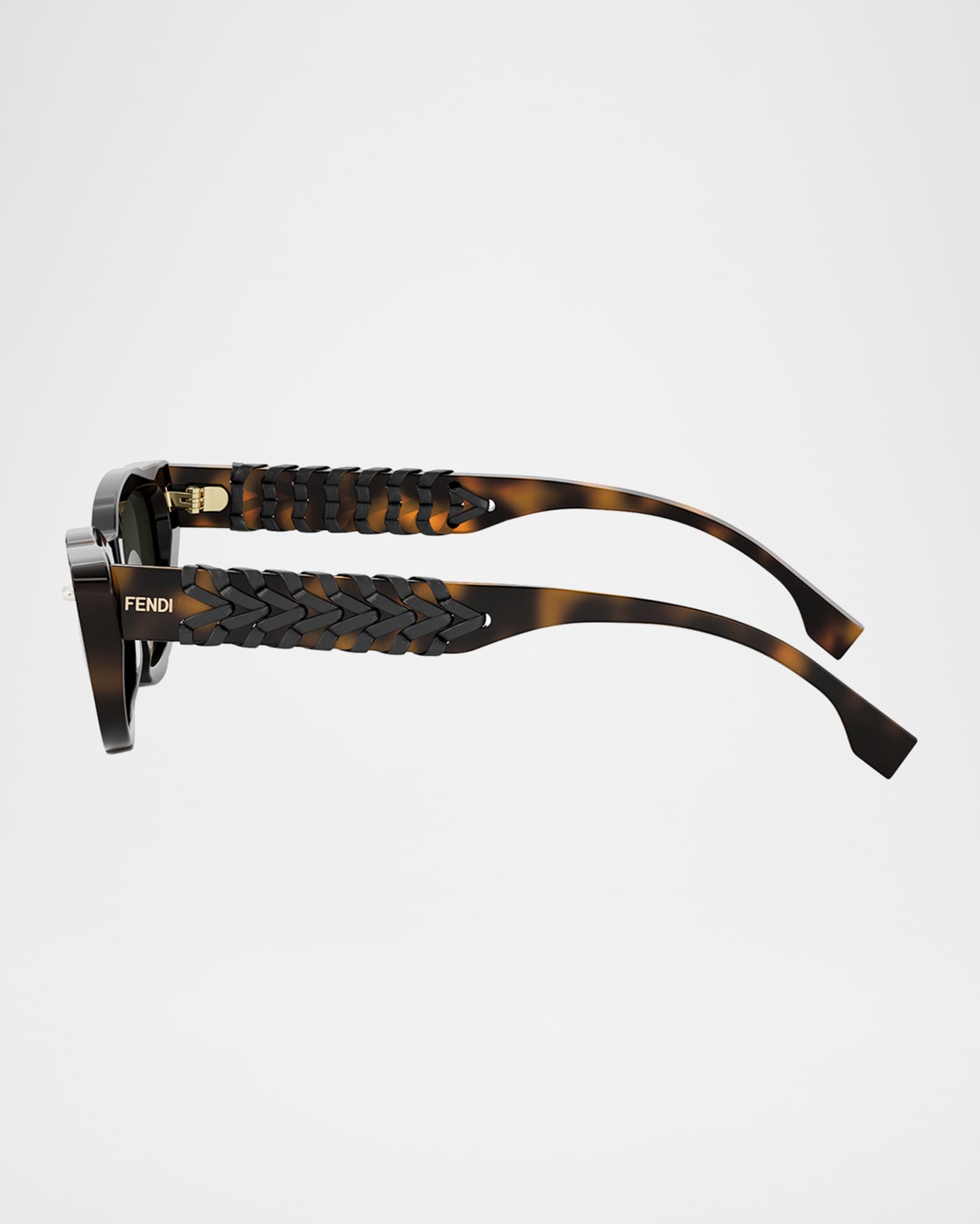 Fendi Interlace Acetate Cat-Eye Sunglasses | Neiman Marcus