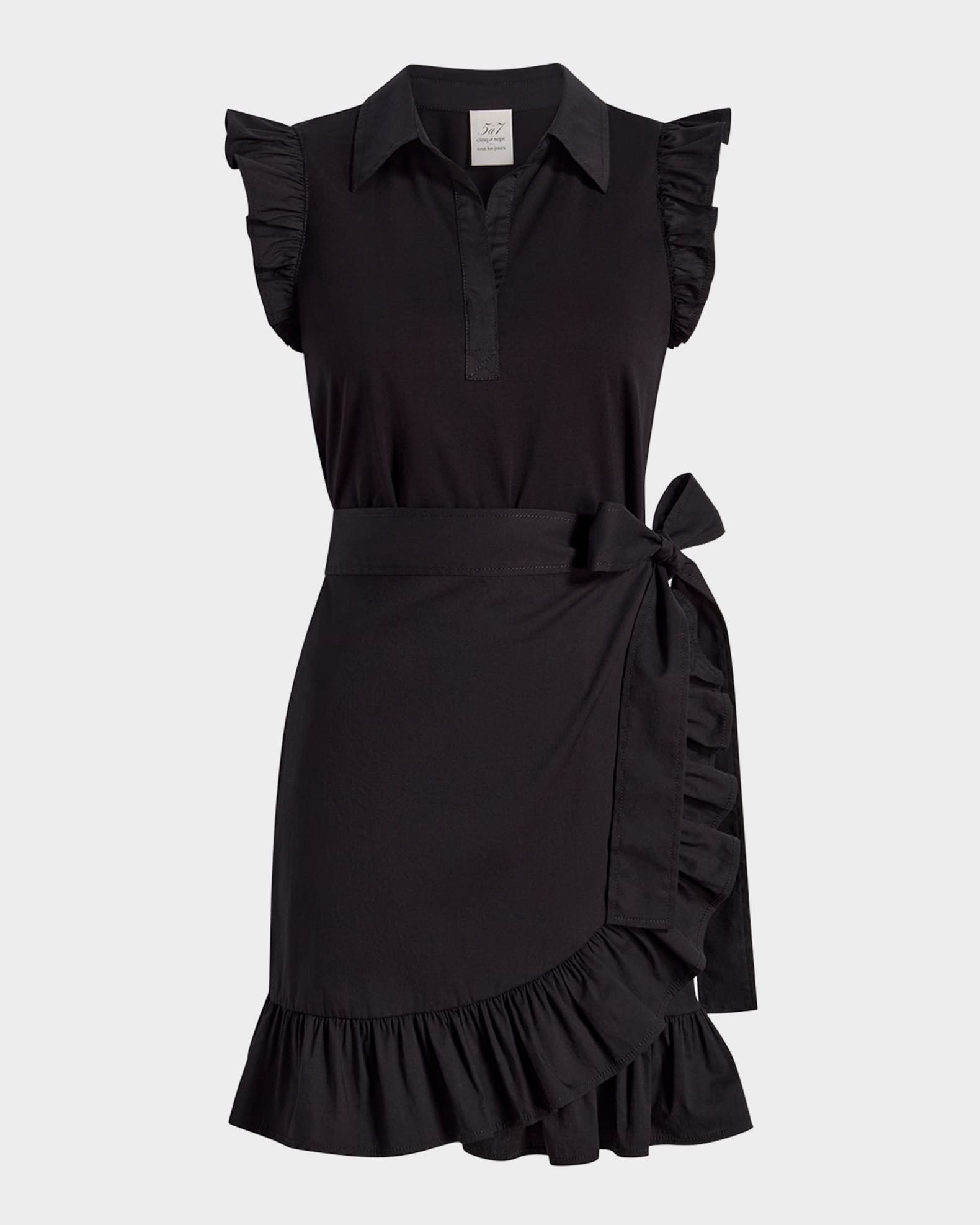 Mahlia Ruffled Combo Mini Dress 0