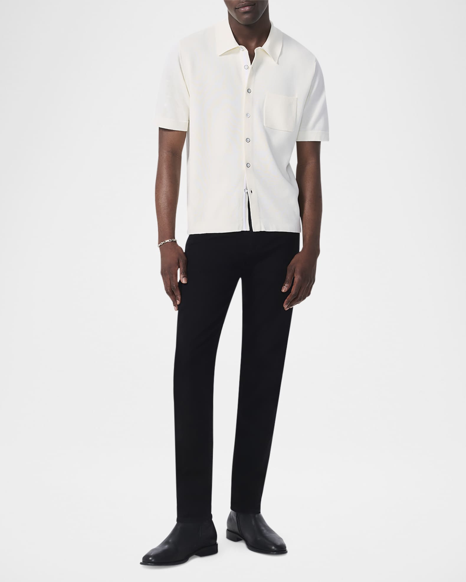 Men's Dalton Knit Button-Down Shirt 1