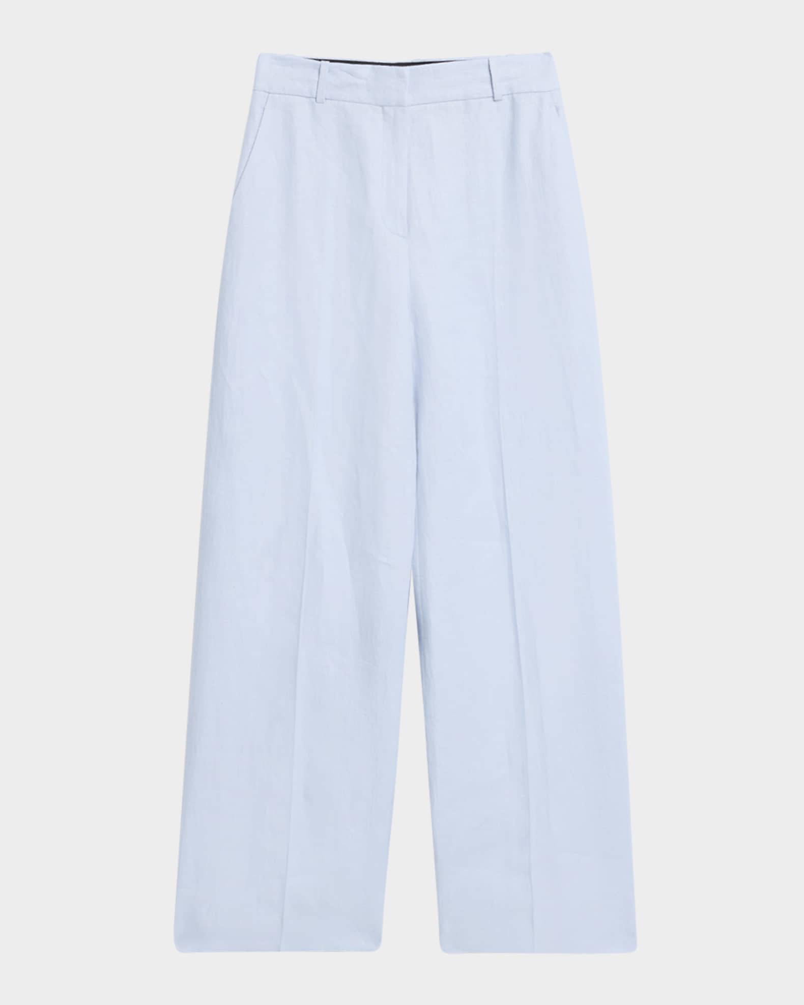 Soho Straight-Leg Linen Twill Trousers 0