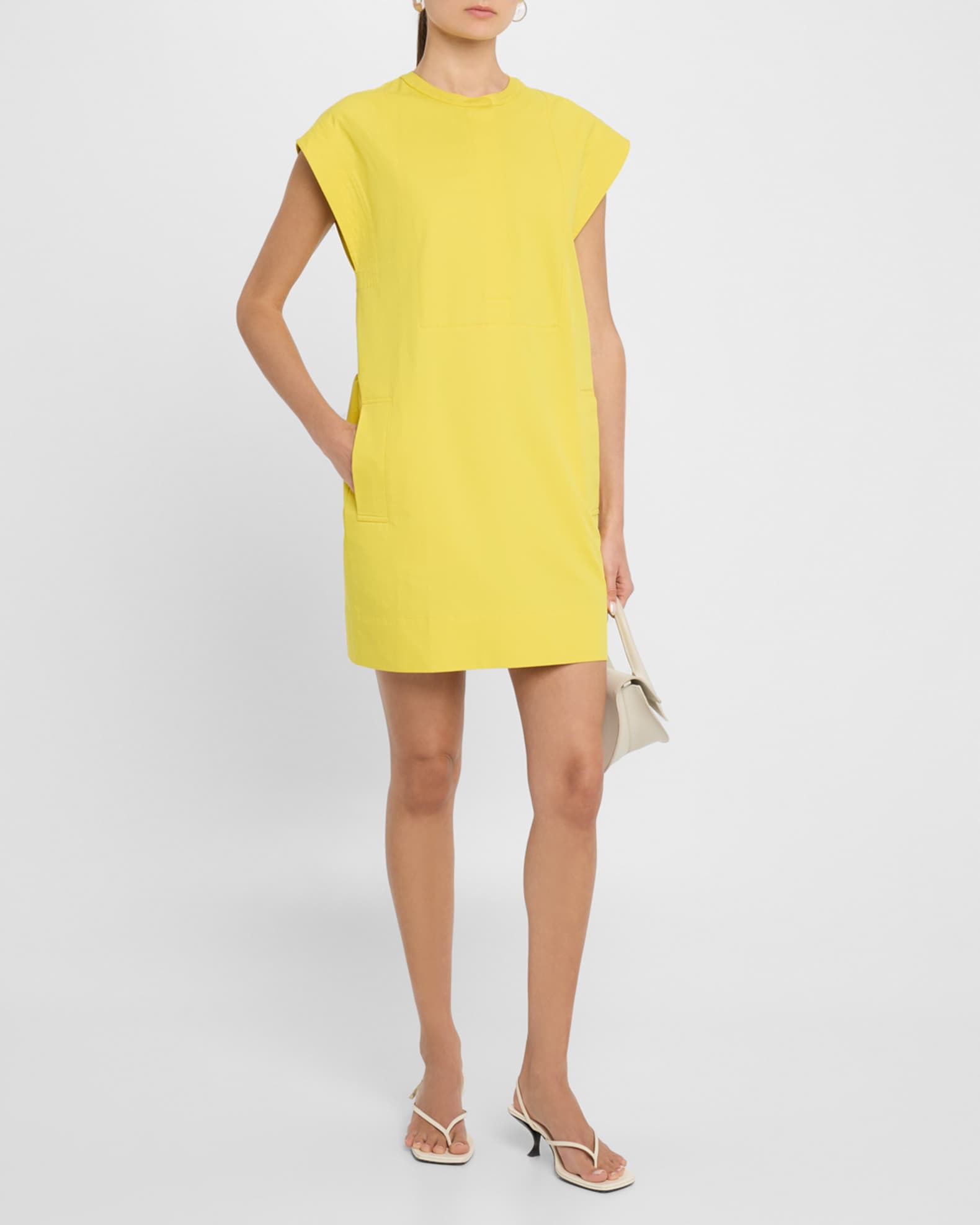 structured cotton mini dress Structured Cotton Mini Dress  Marina Blanche